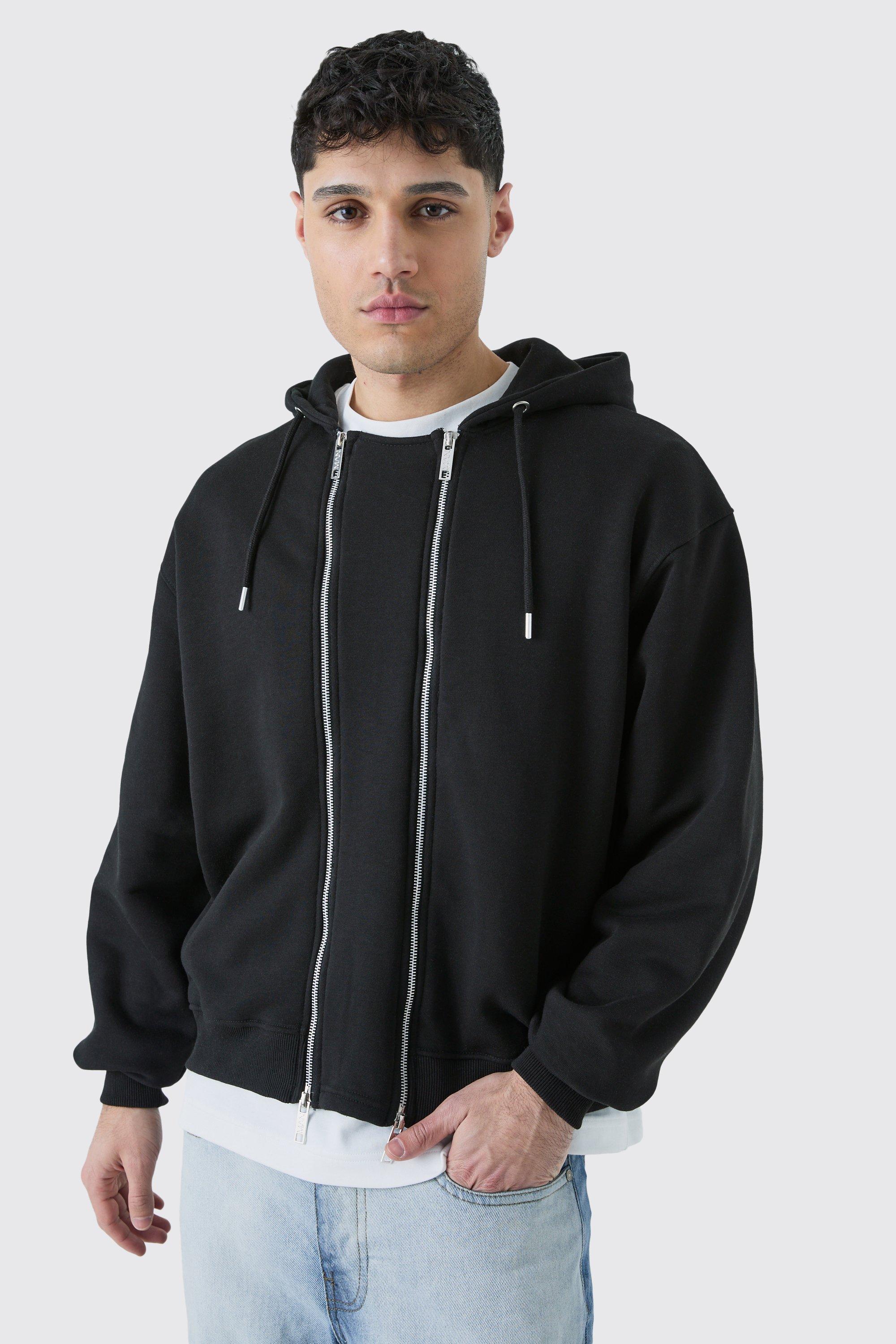 Oversized Worldwide Star Zip Through Hoodie