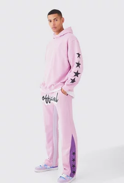 Official Oversized Star Gusset Tracksuit Lilac