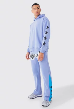 Blue Official Oversized Star Gusset Tracksuit