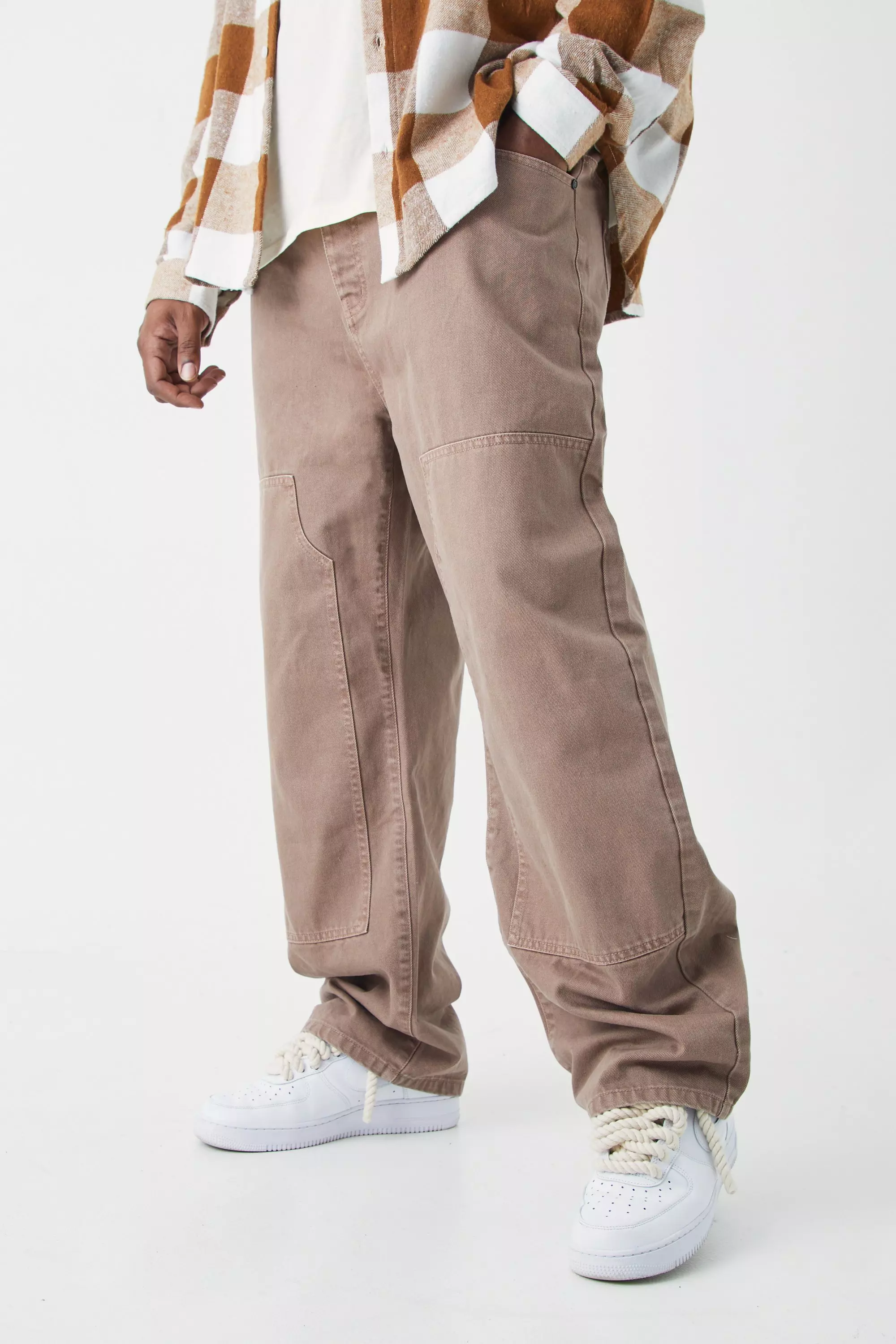 Grande taille - Jean charpentier large surteint, Brown autre image