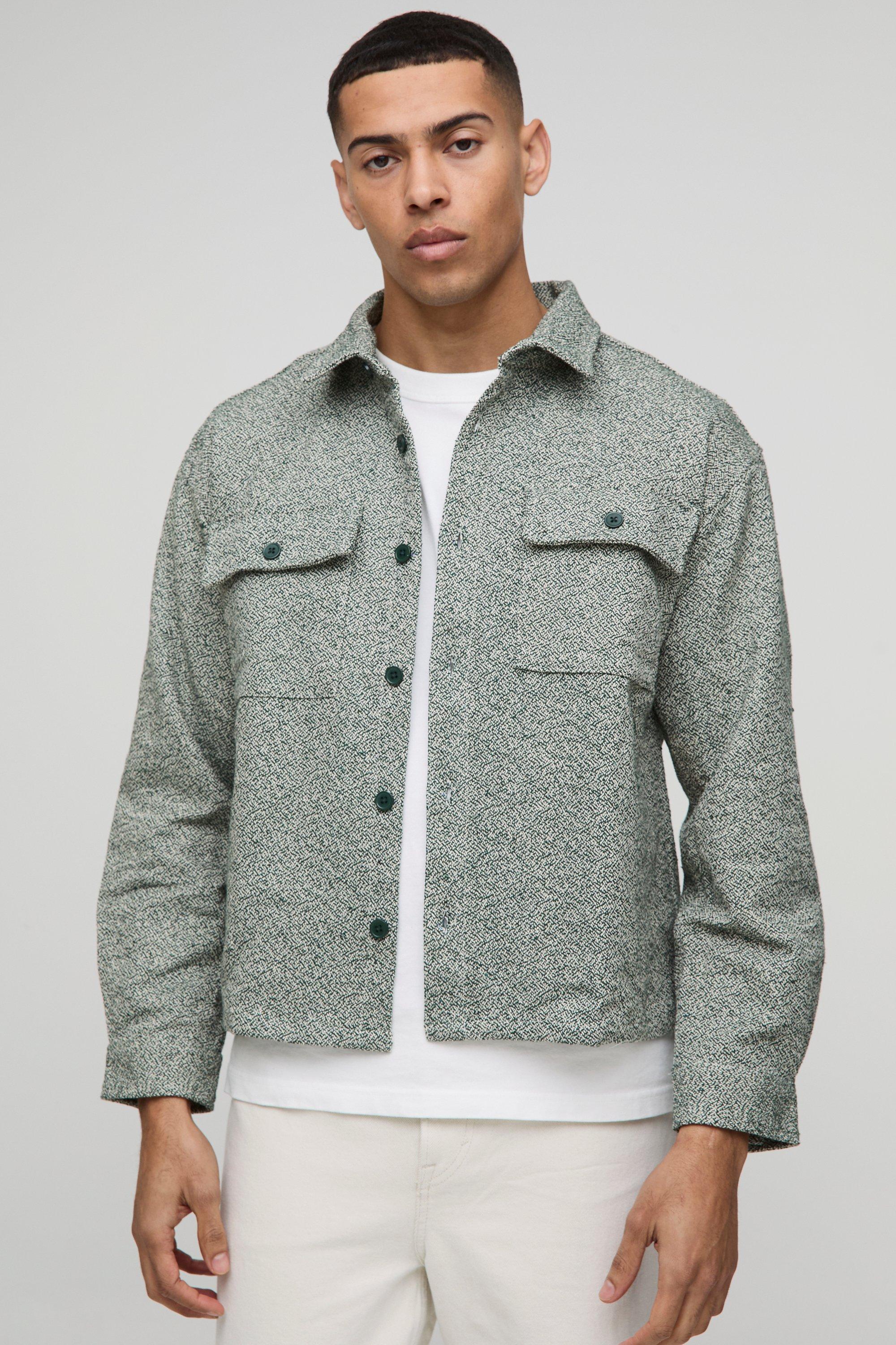 Men's Boucle Jackets | boohooMAN USA Men's Boucle Jackets | boohooMAN USA