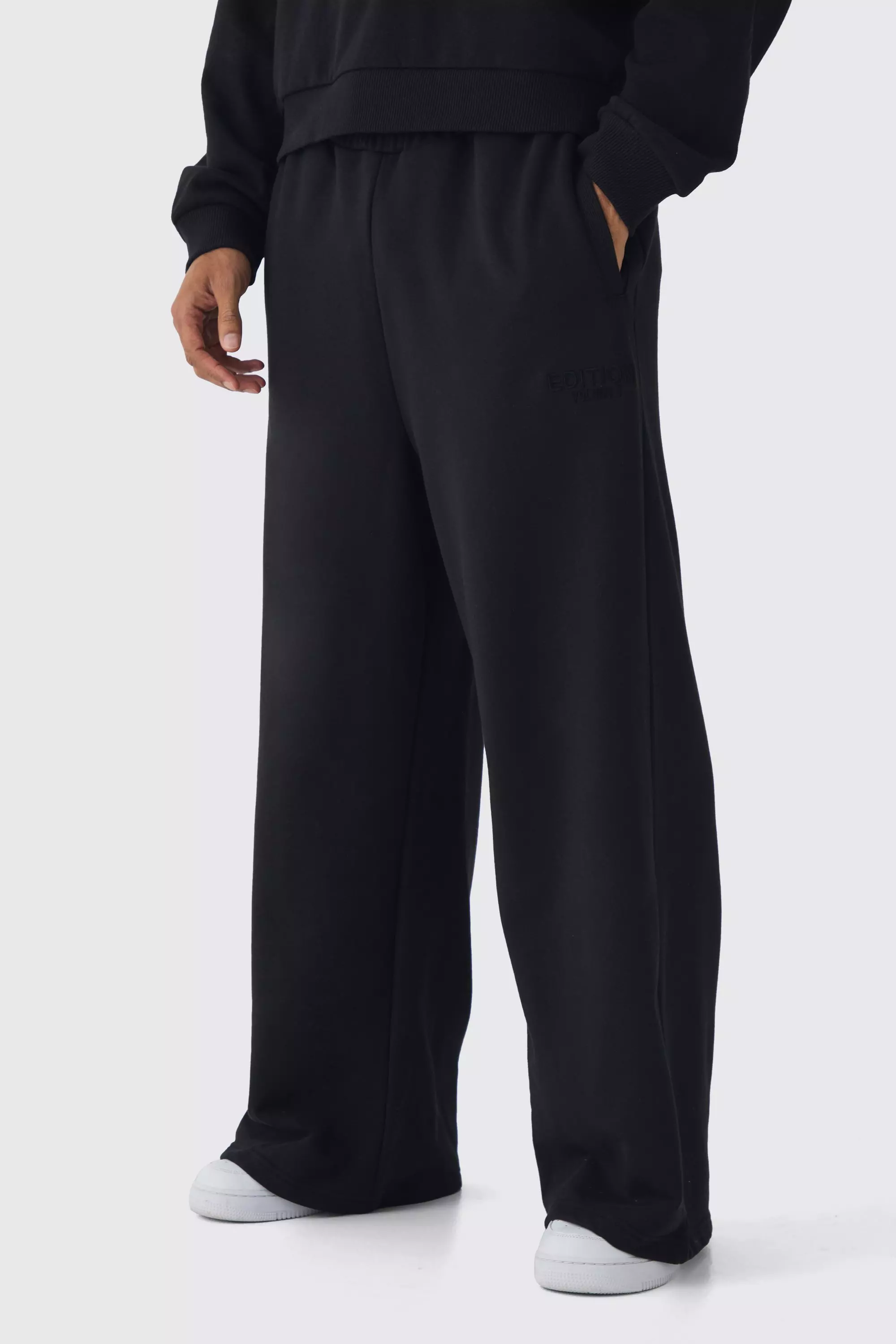 EDITION Extreme Wide Leg Heavyweight Sweatpants Black