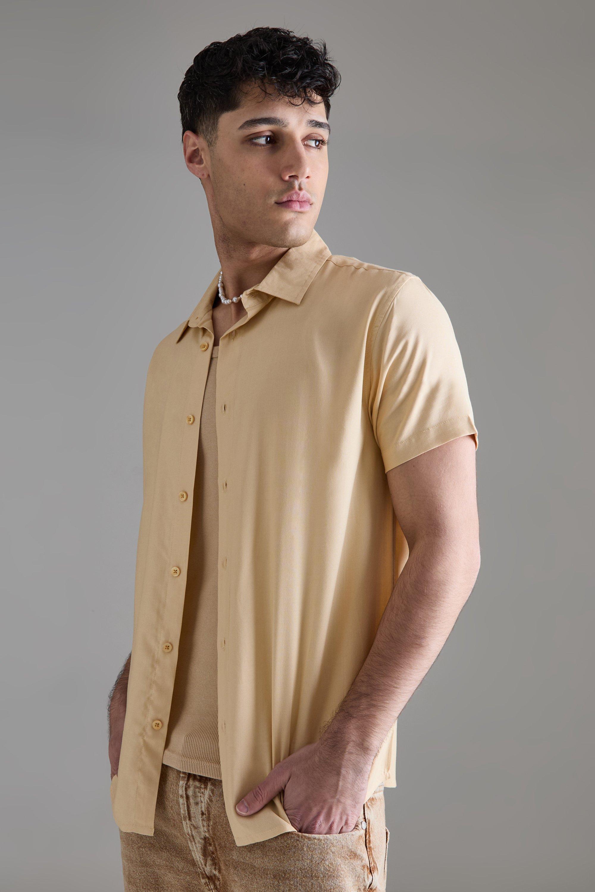  Mens Graphic Tshirt Summer Shirt Short Sleeve Button