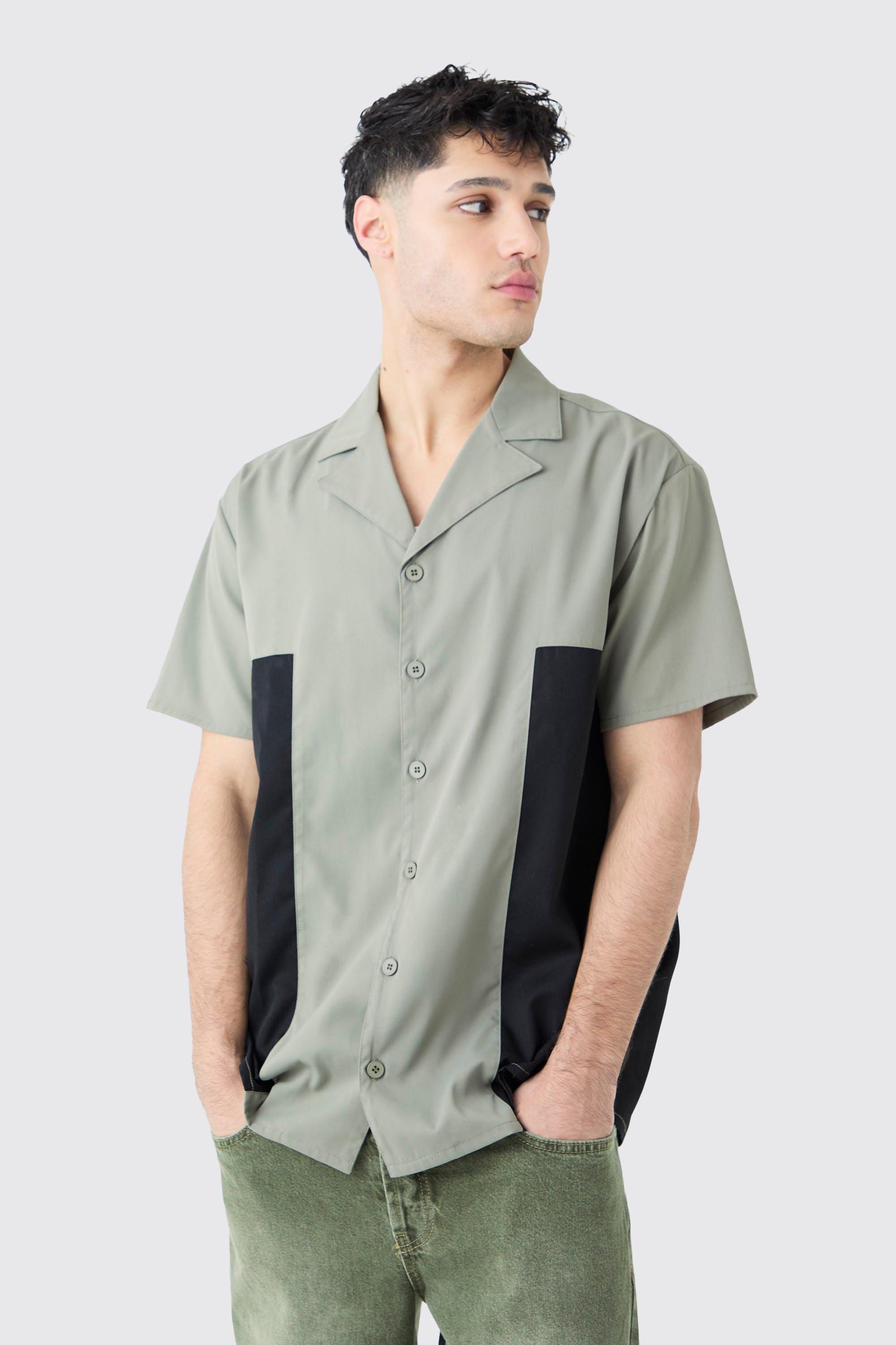 Chemise en twill à manches courtes, Sage