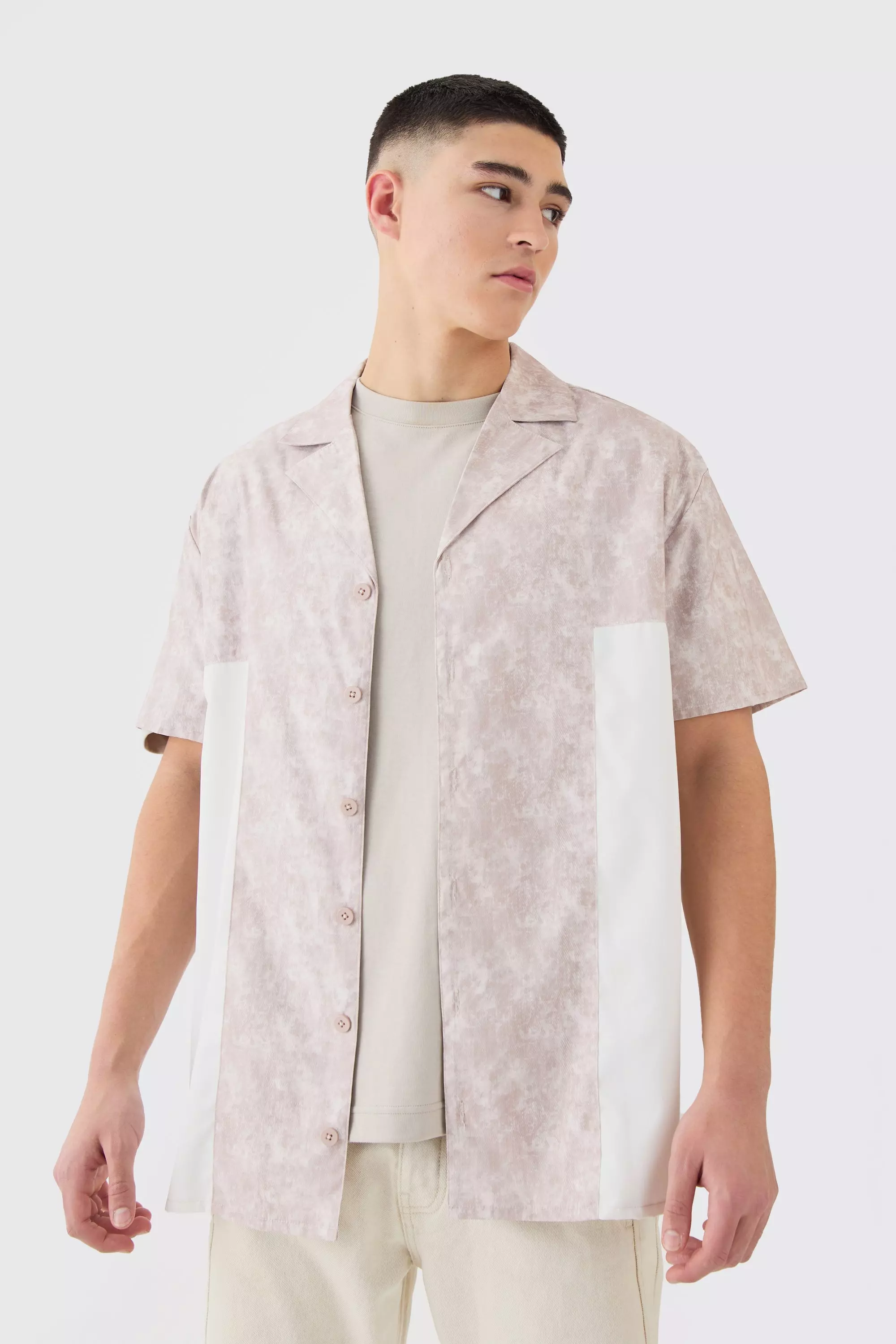 Grey Camo Gusset Detail Shirt alternative image
