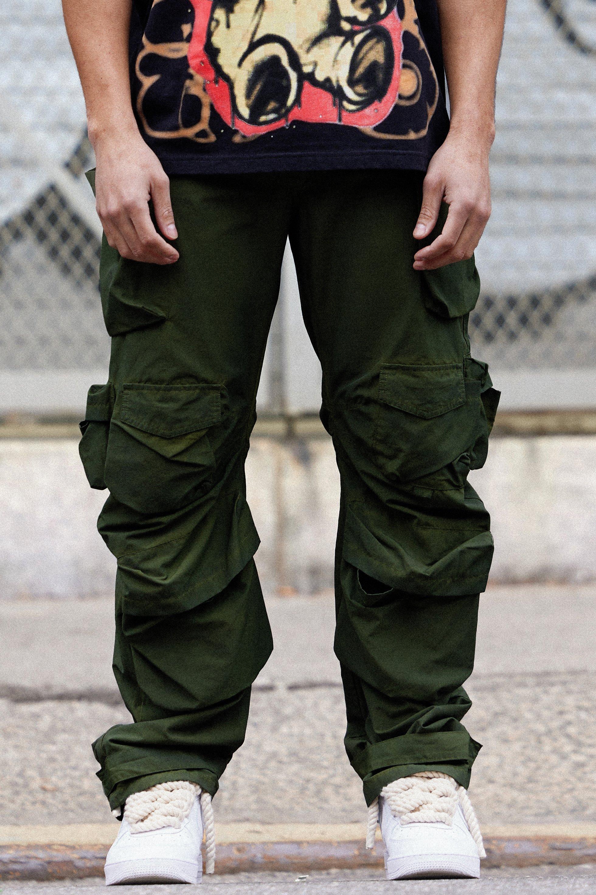 Multi Toggle Parachute Pants