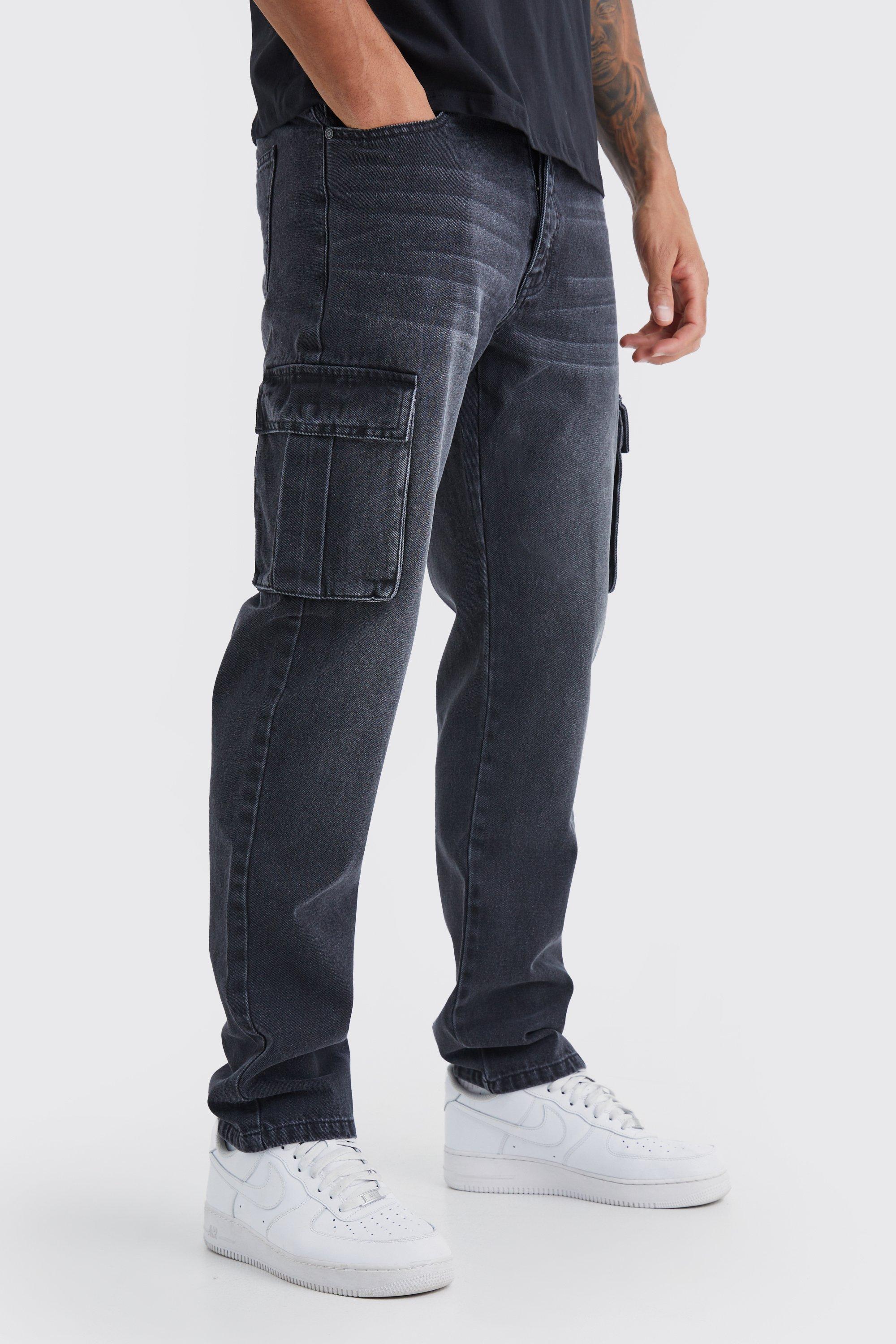 Tall Straight Rigid Cargo Jeans