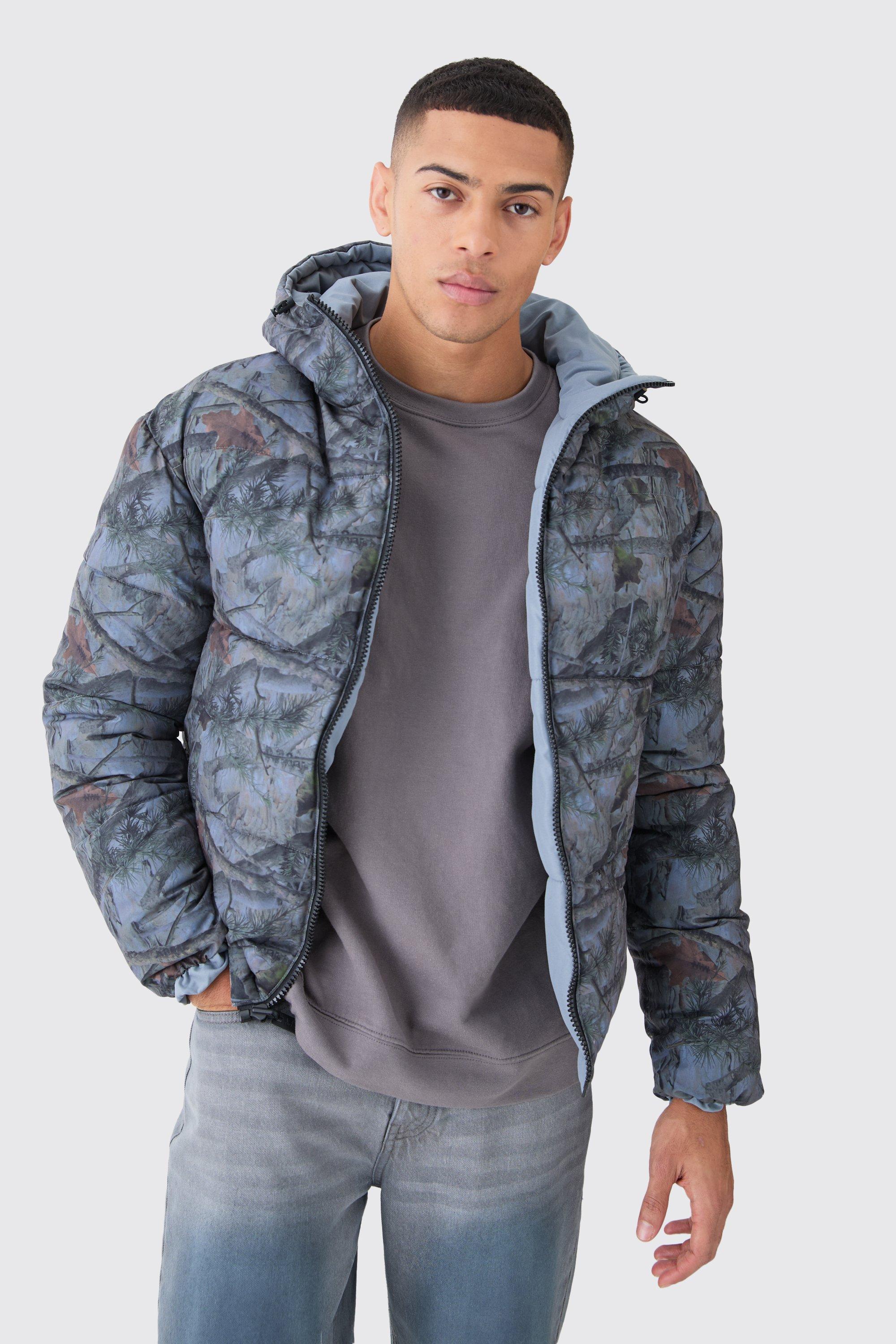 Mens camo outlet puffer