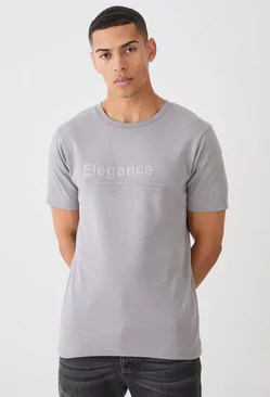 Elegance Gloss Print T-shirt Charcoal