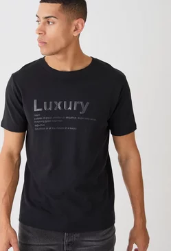 Elegance Gloss Print T-shirt Black
