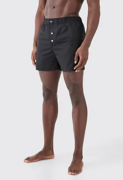 Black Ofcl Woven Boxer Shorts