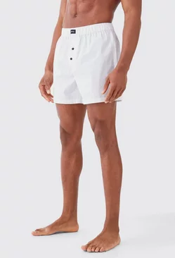 White Ofcl Woven Boxer Shorts