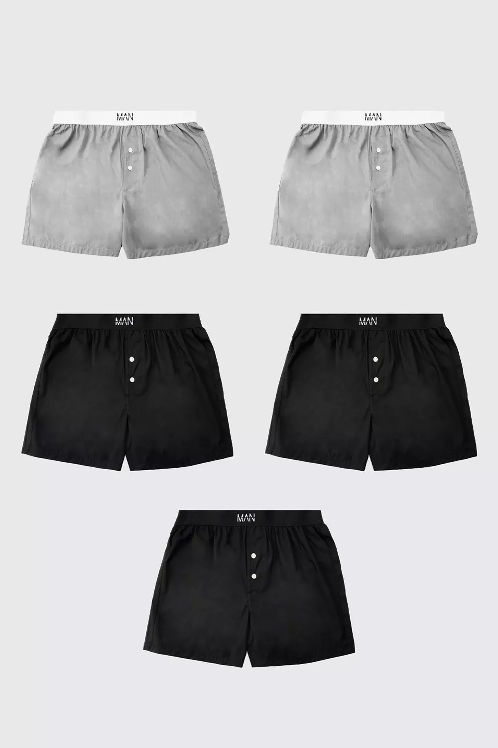 Multi 5 Pack Original Man Woven Boxer Shorts