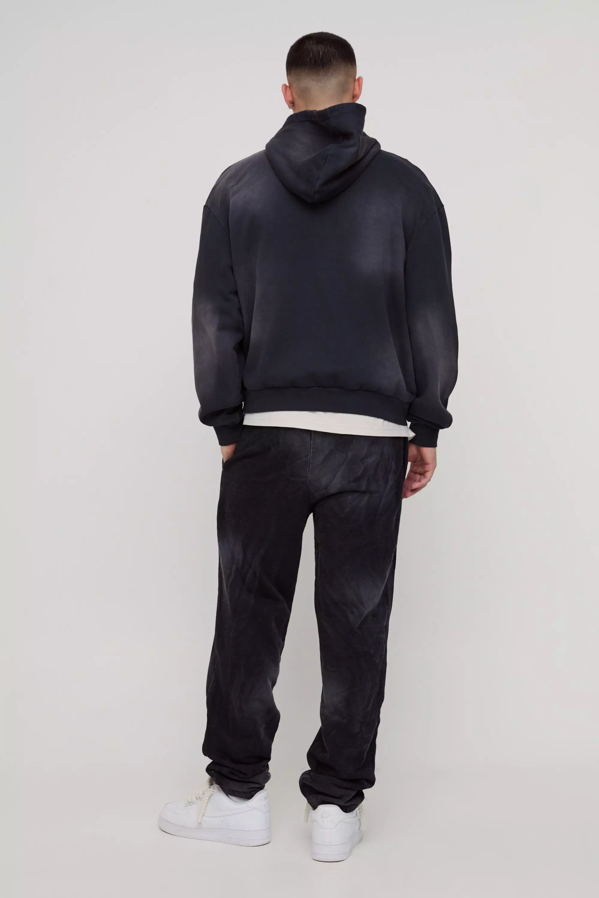 Black Oversized Heavy Washed Jogger alternative image