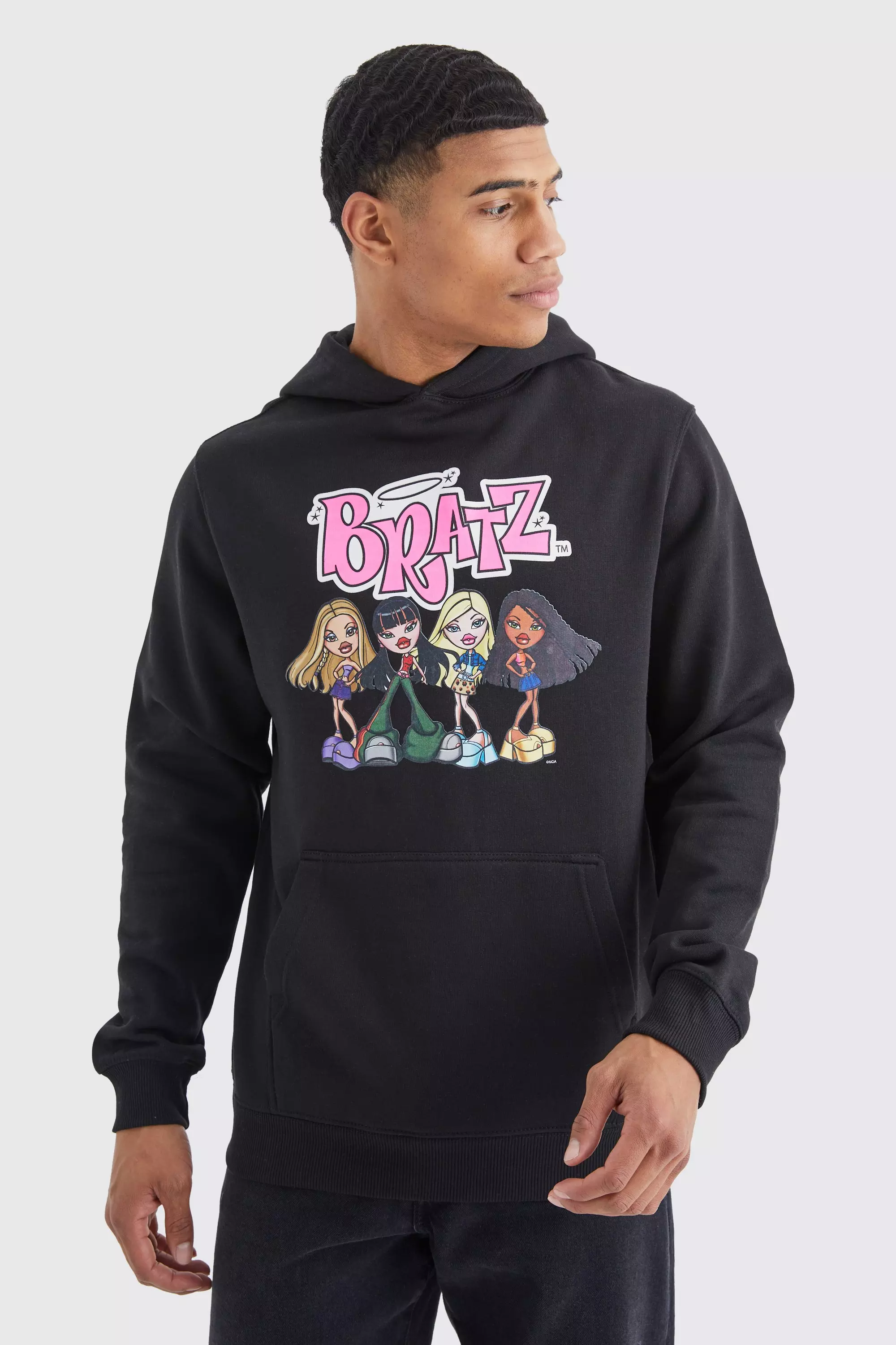 Oversized Bratz License Hoodie Black