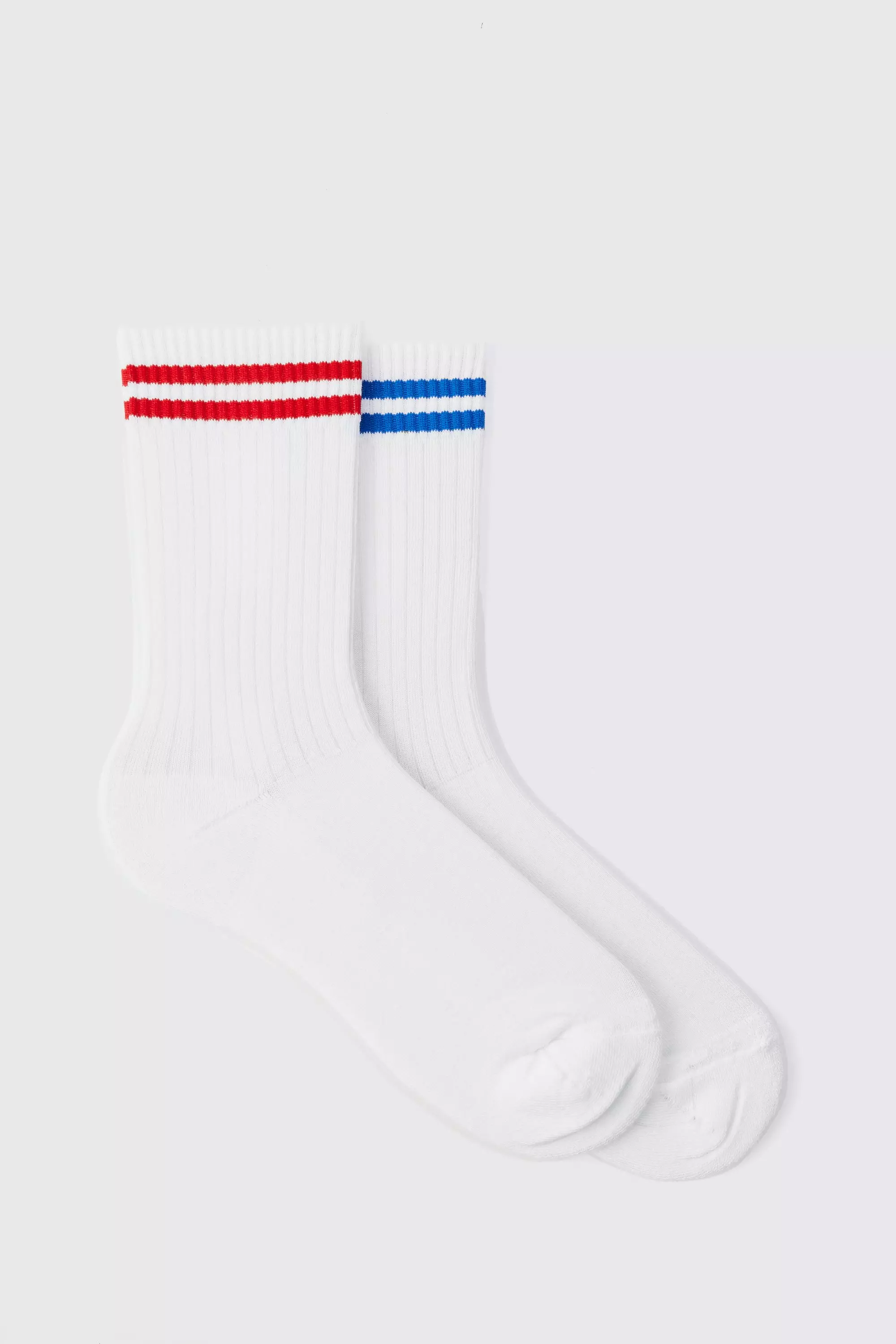 2 Pack Mixed Stripe Sport Socks