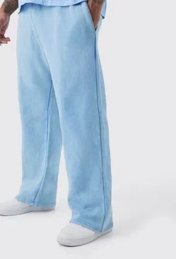 Blue Plus Relaxed Fit Acid Wash Jogger