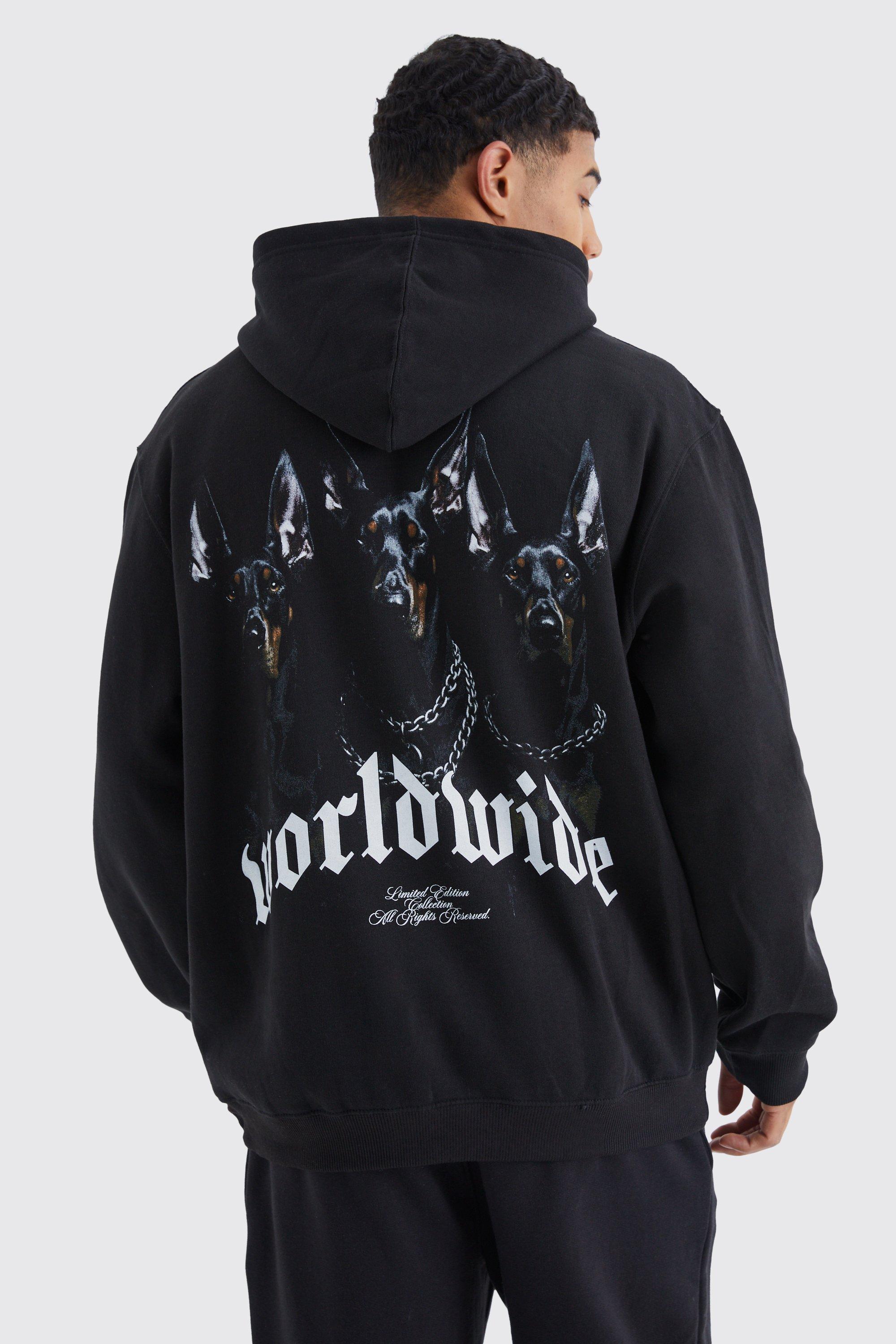 Oversized Worldwide Graphic Hoodie