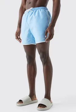 Man Signature Runner Swim Shorts Light blue