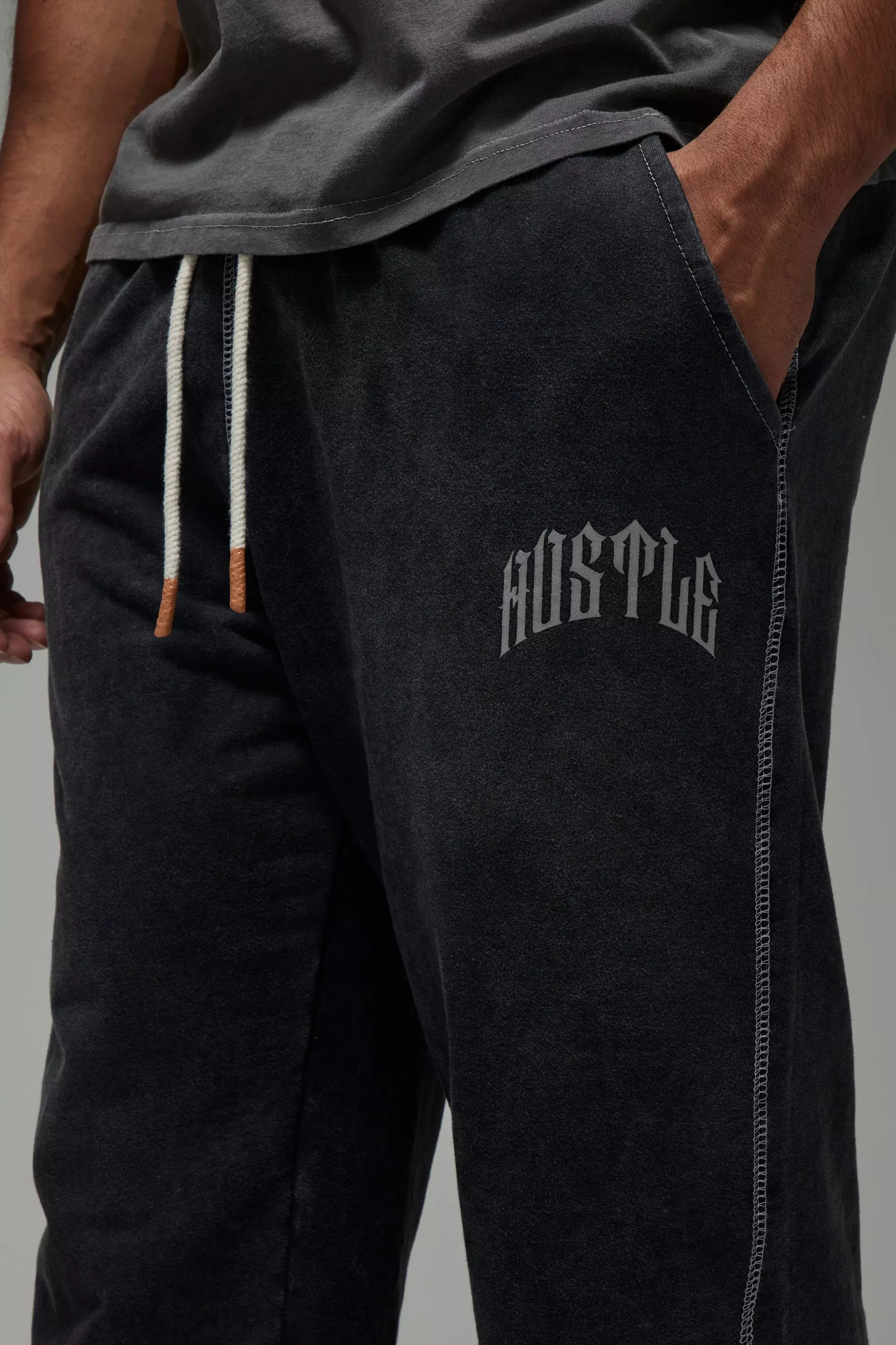 Man Active Relaxed Washed Rest Day Jogger | boohooMAN USA