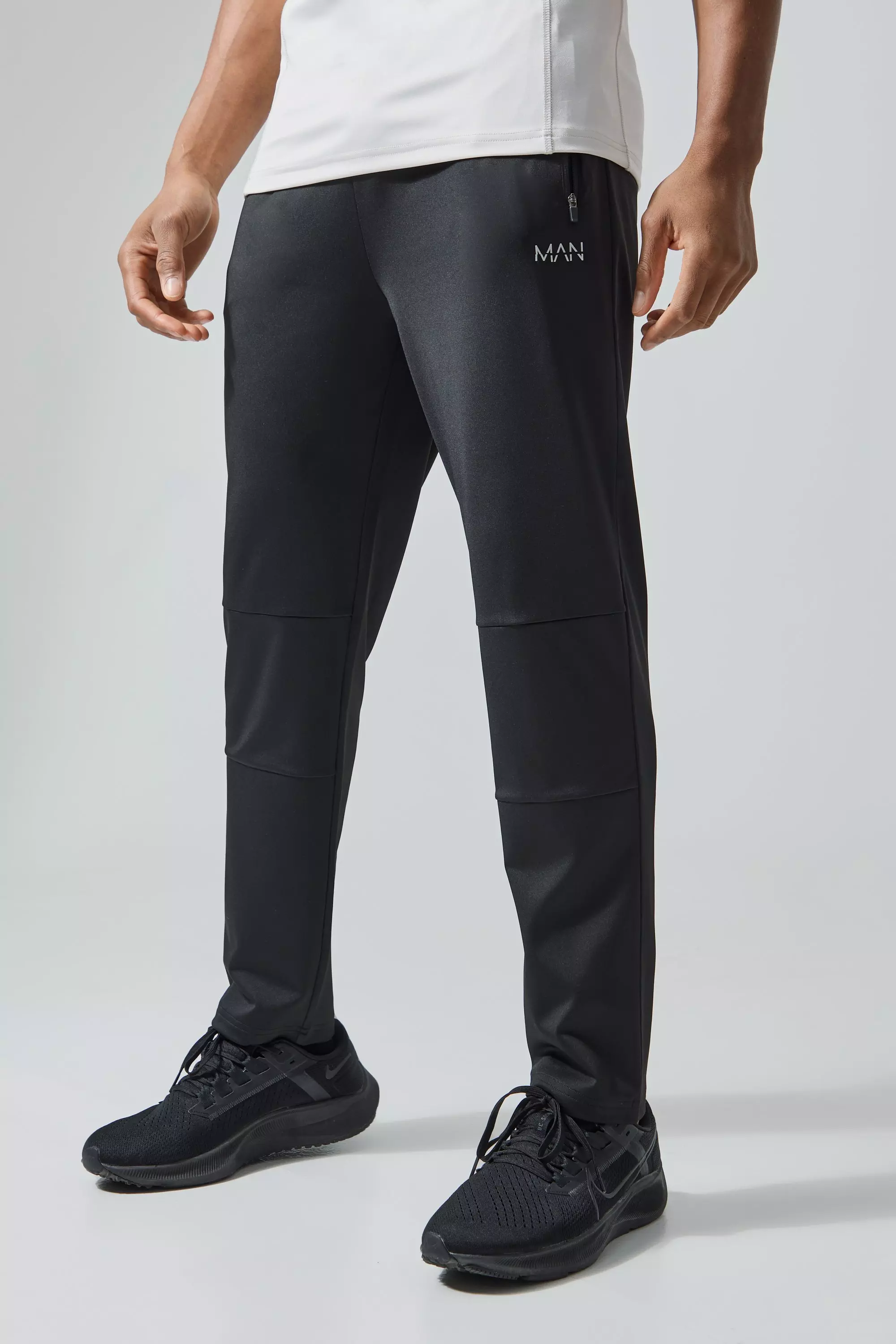 Man Active Stretch Sweatpants Black