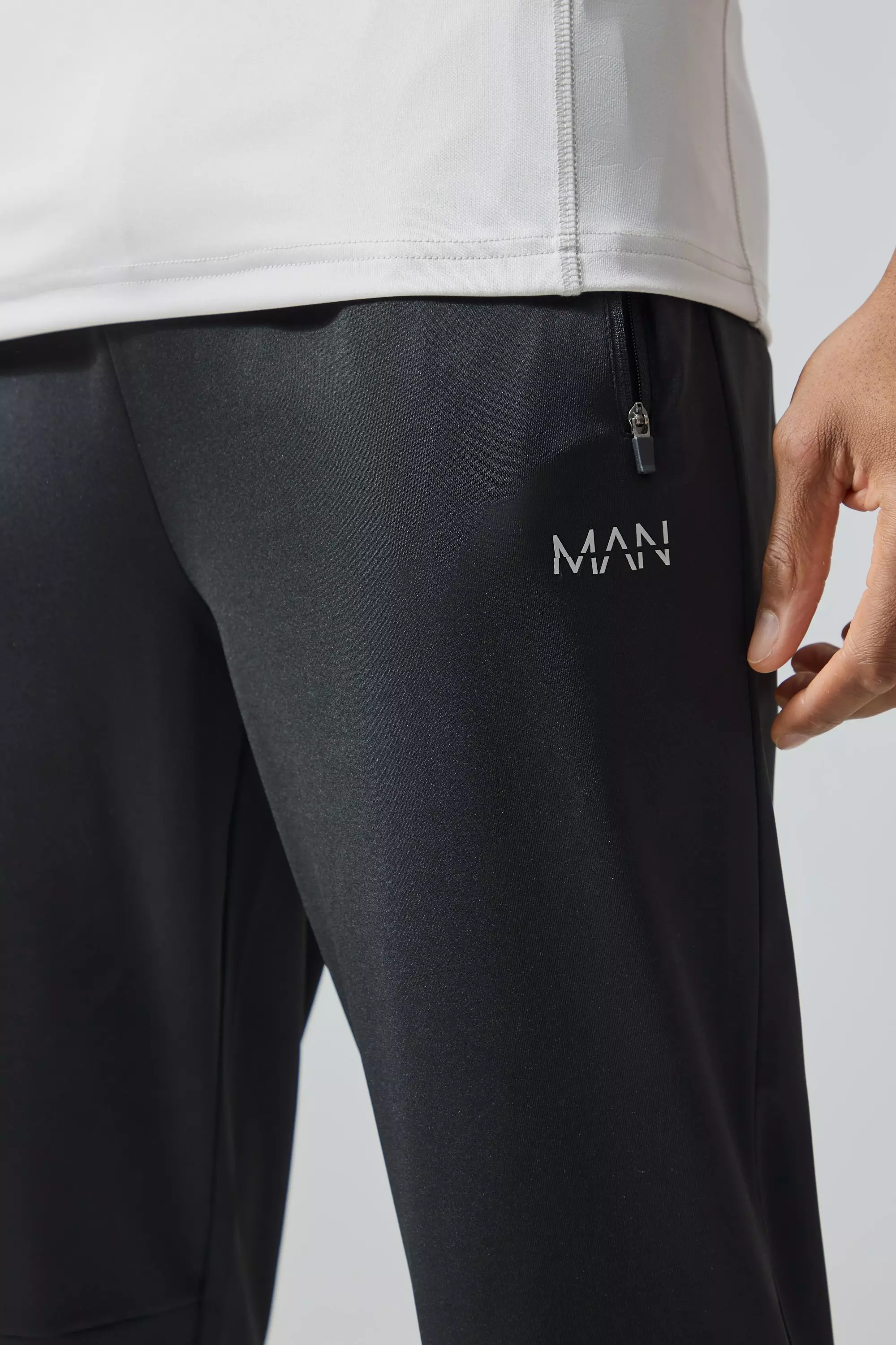 Black Man Active Stretch Joggers alternative image