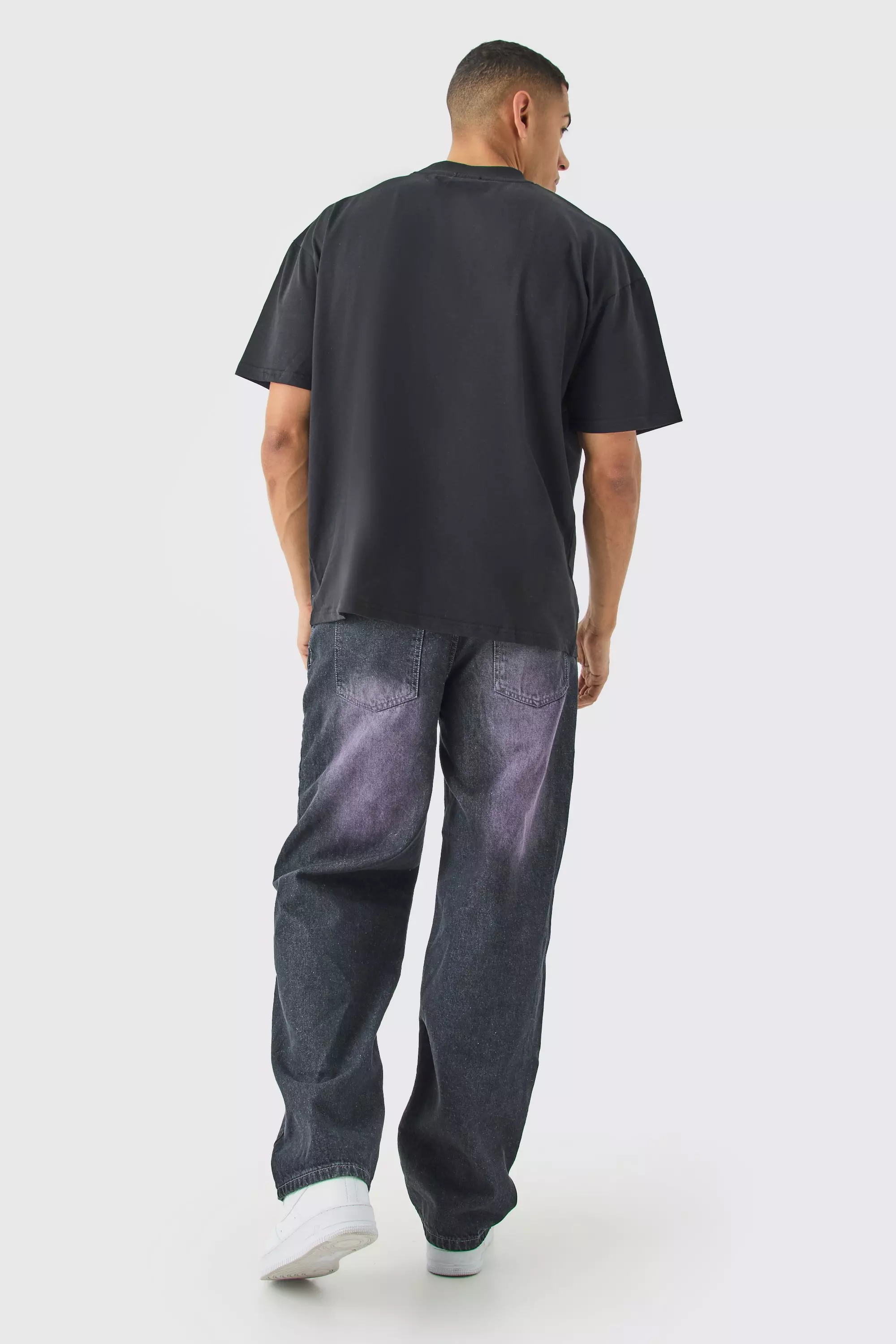 Baggy Rigid Slate Tint Jeans In Grey alternative image