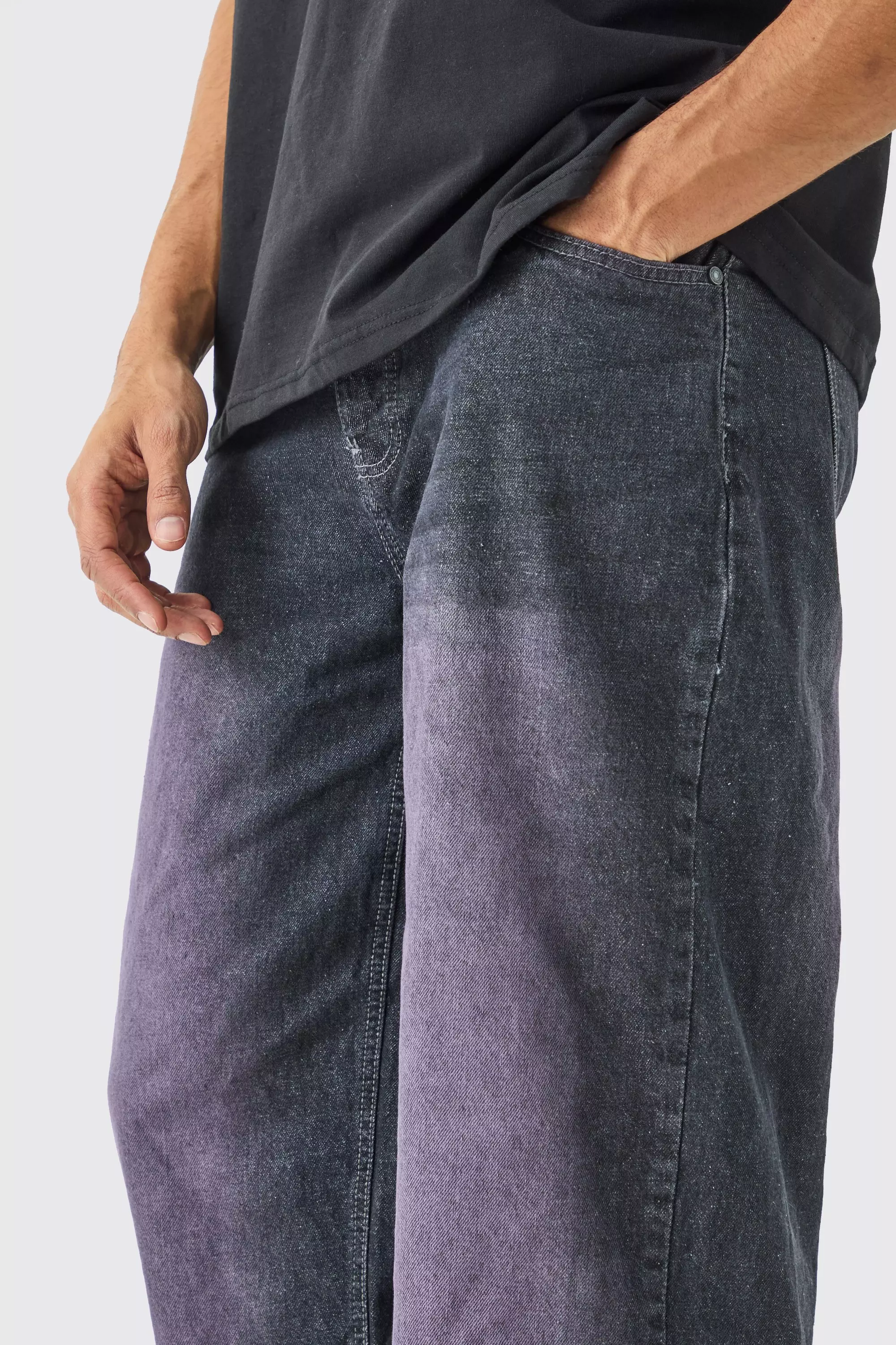 Baggy Rigid Slate Tint Jeans In Grey alternative image