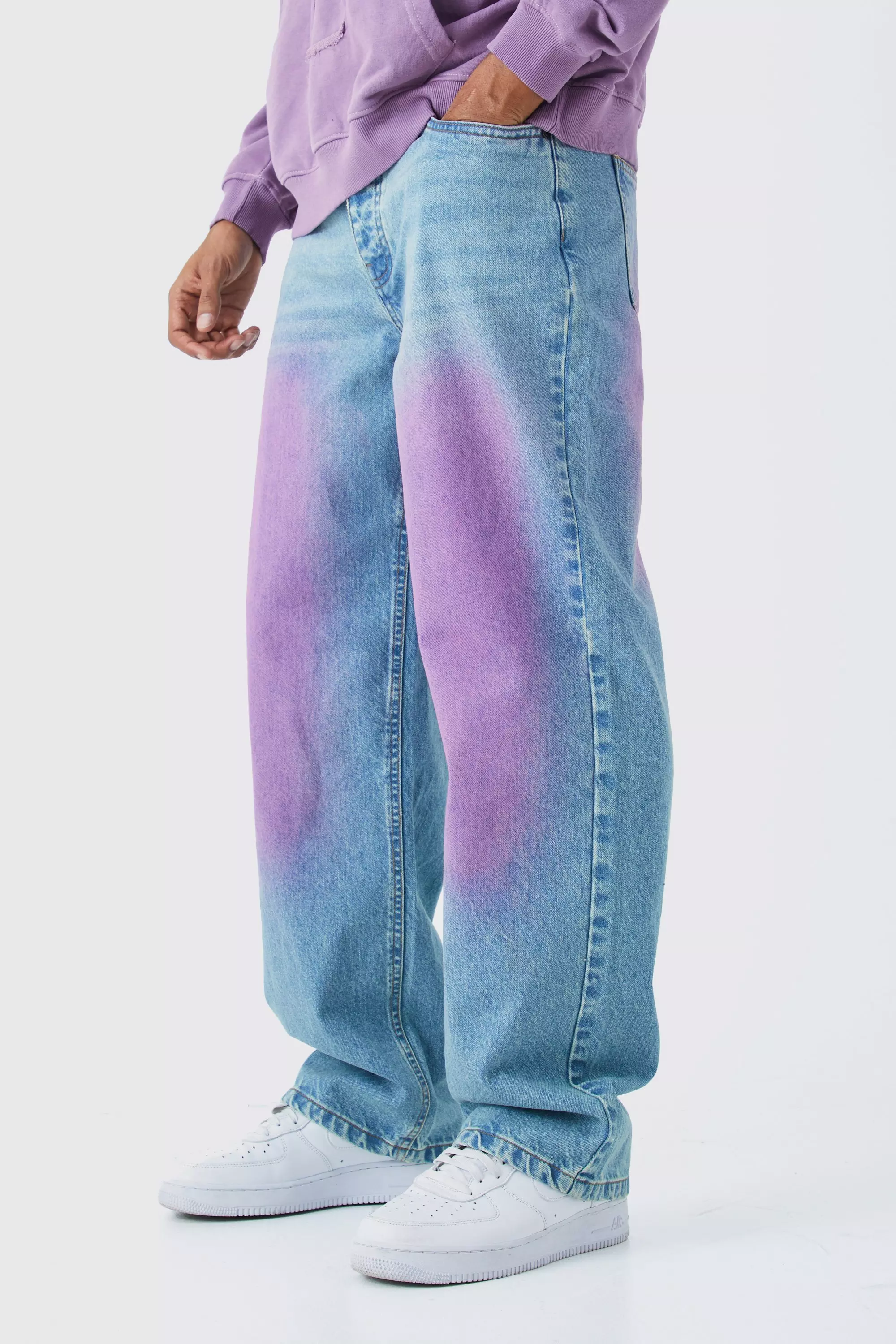 INFLATION Mens Pink Wide Leg High Street Washed Denim Pants Unisex Baggy  Baggy Trousers Mens In Plus Size 230827 From Cong04, $39.16