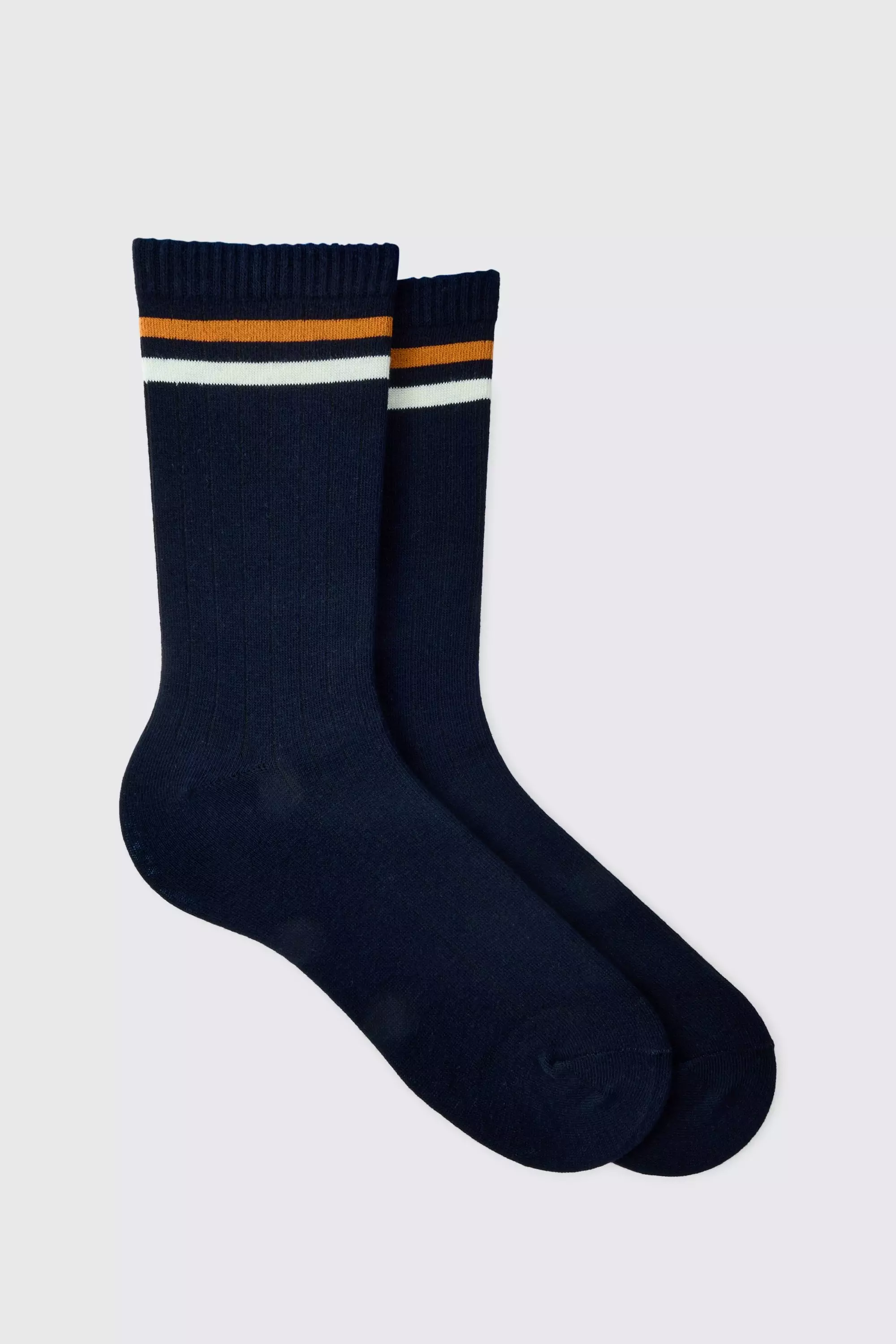 Sports Stripe Socks Navy