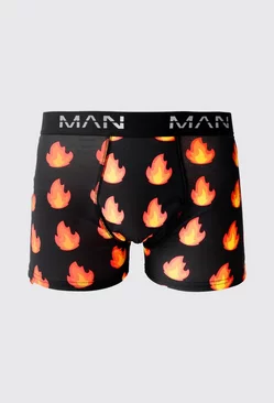 Flames Printed Boxers Multi