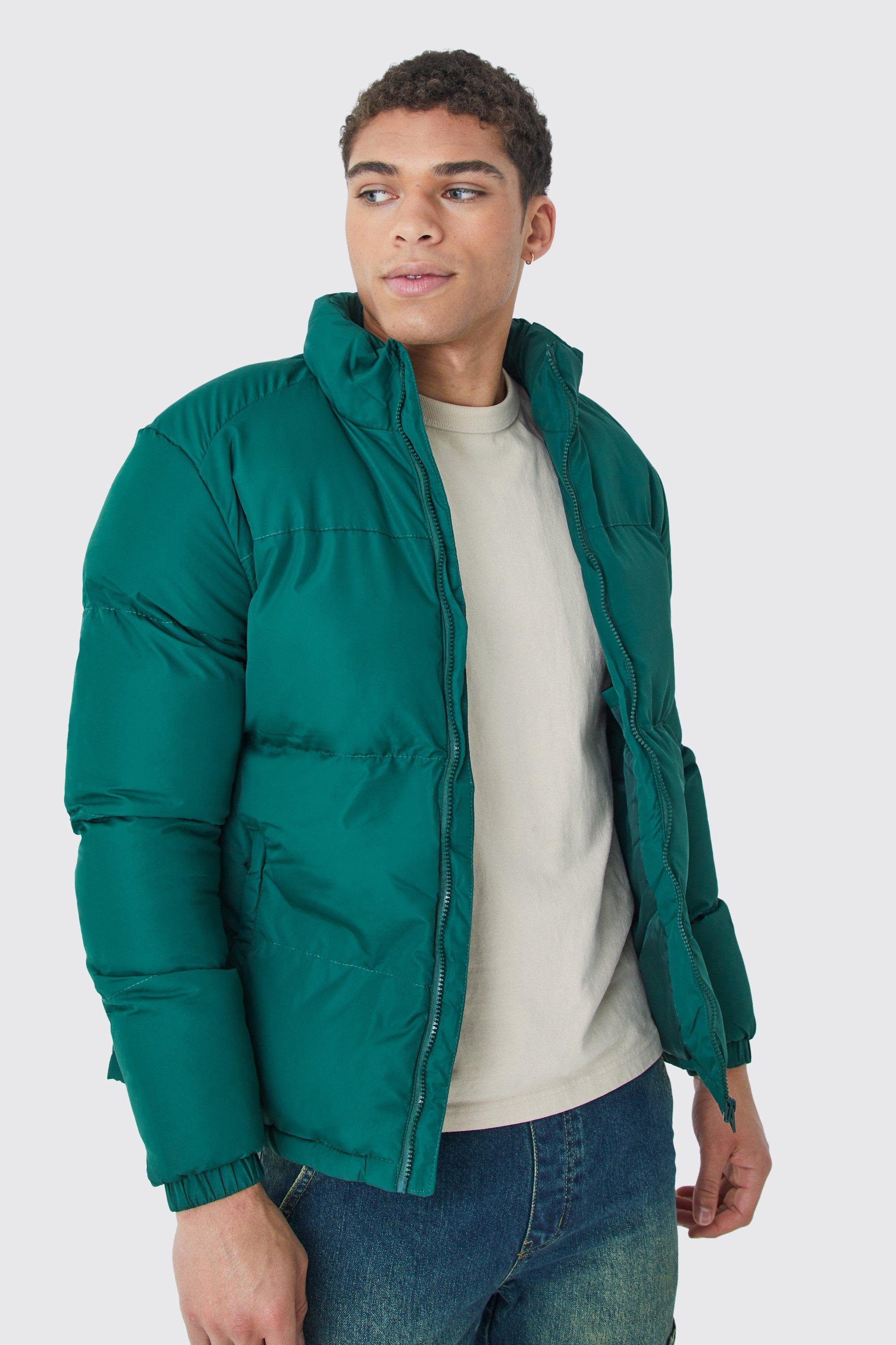 Turquoise puffer jacket sale