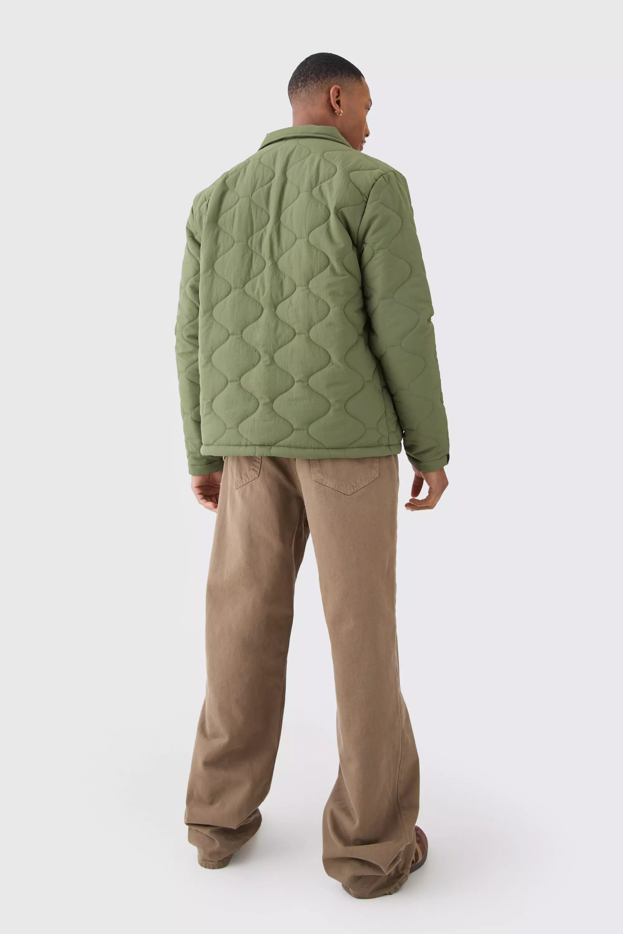 Veste courte matelassée, Khaki autre image