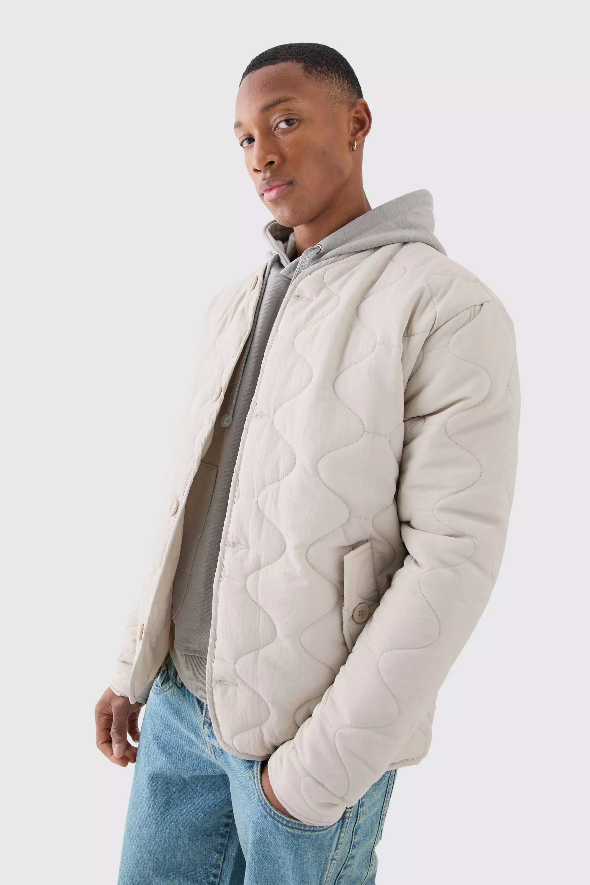 Onion Quilted Liner Jacket Stone