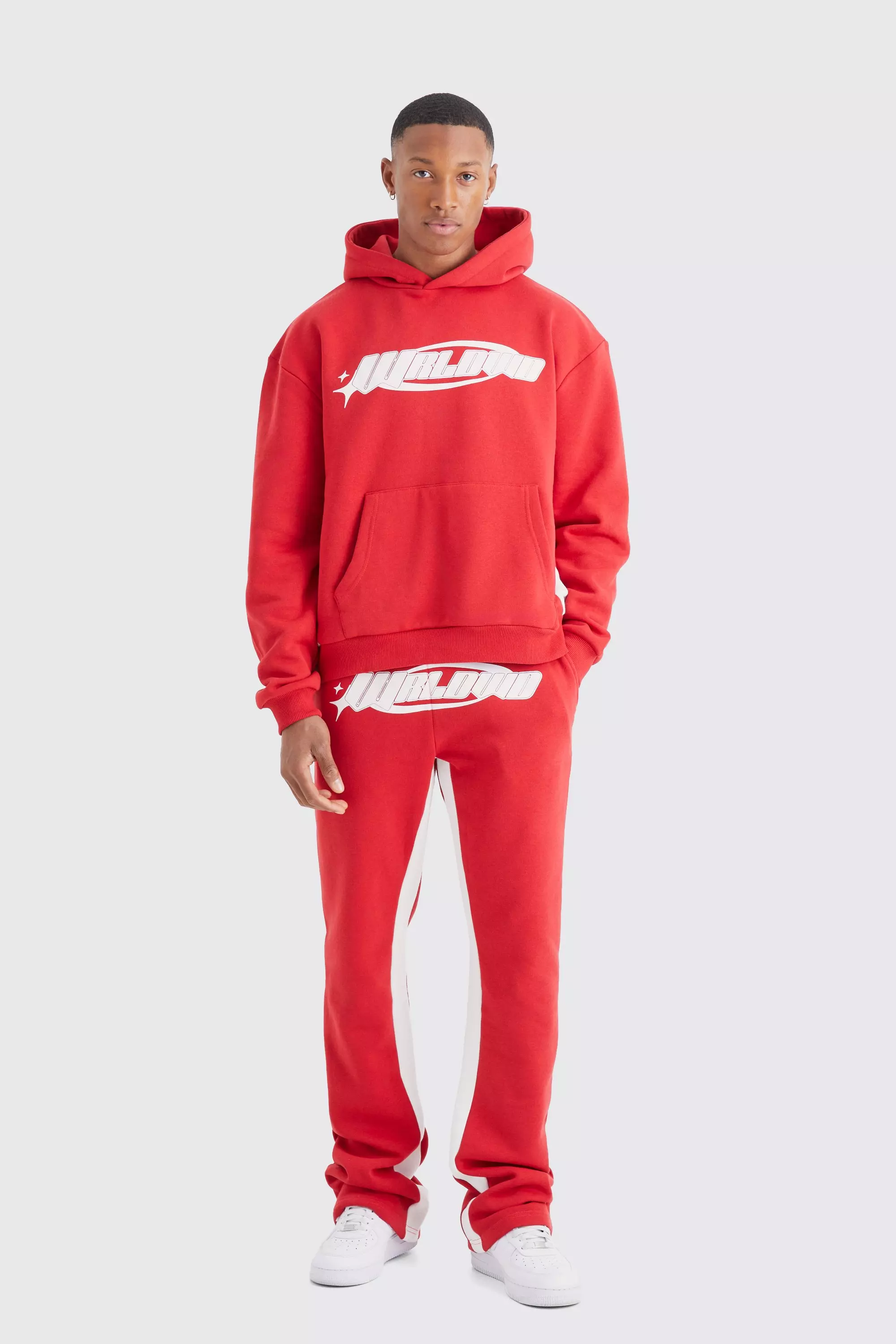 Mens red sweatpants mens red sweatsuit set red hoodie red joggers set –  Connected Clothing Usa