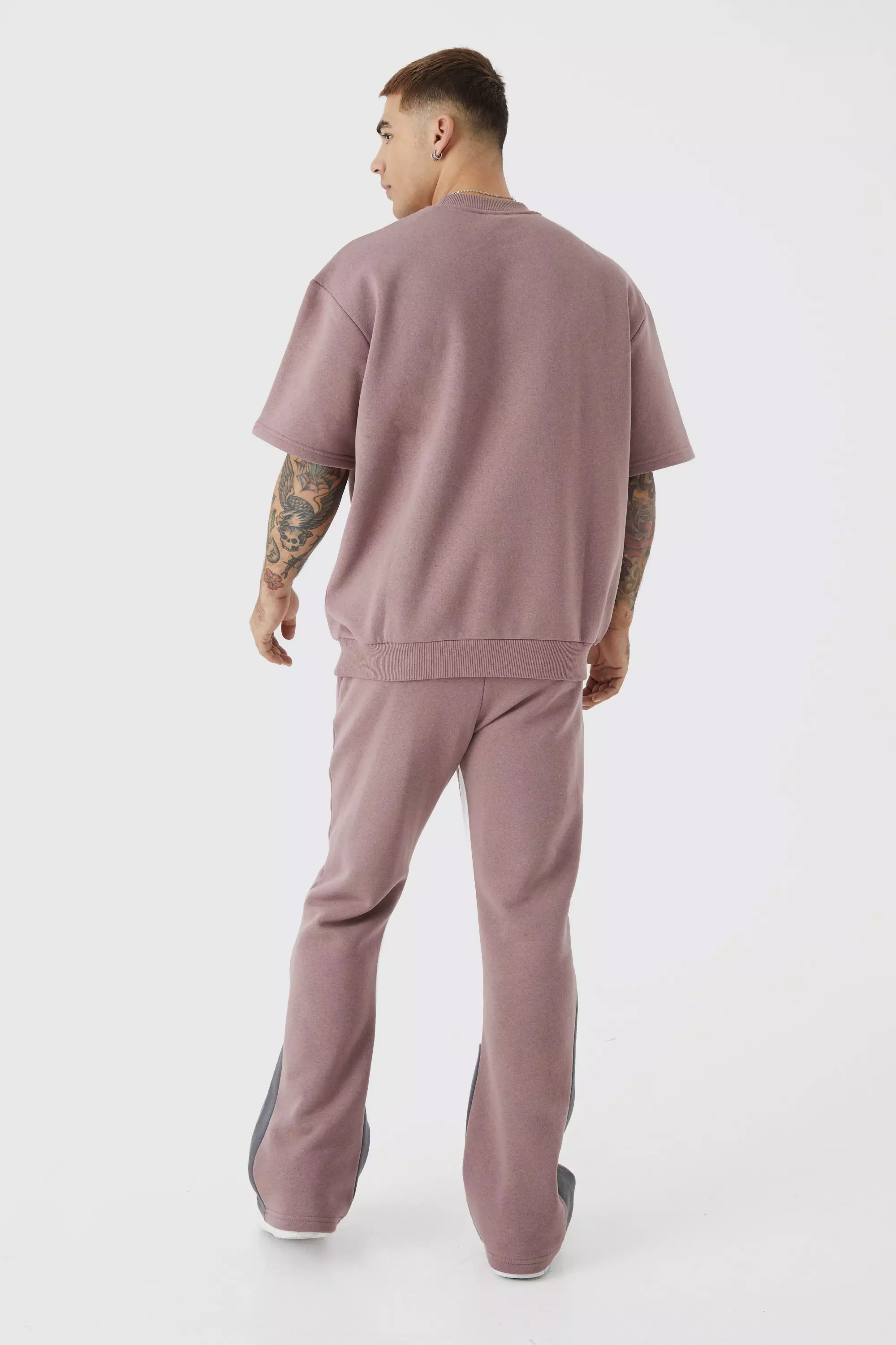 Survêtement à manches 3/4 et imprimé tigre - MAN, Mauve autre image