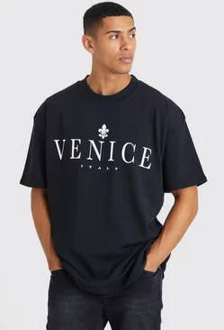 Black Oversized Venice T-shirt