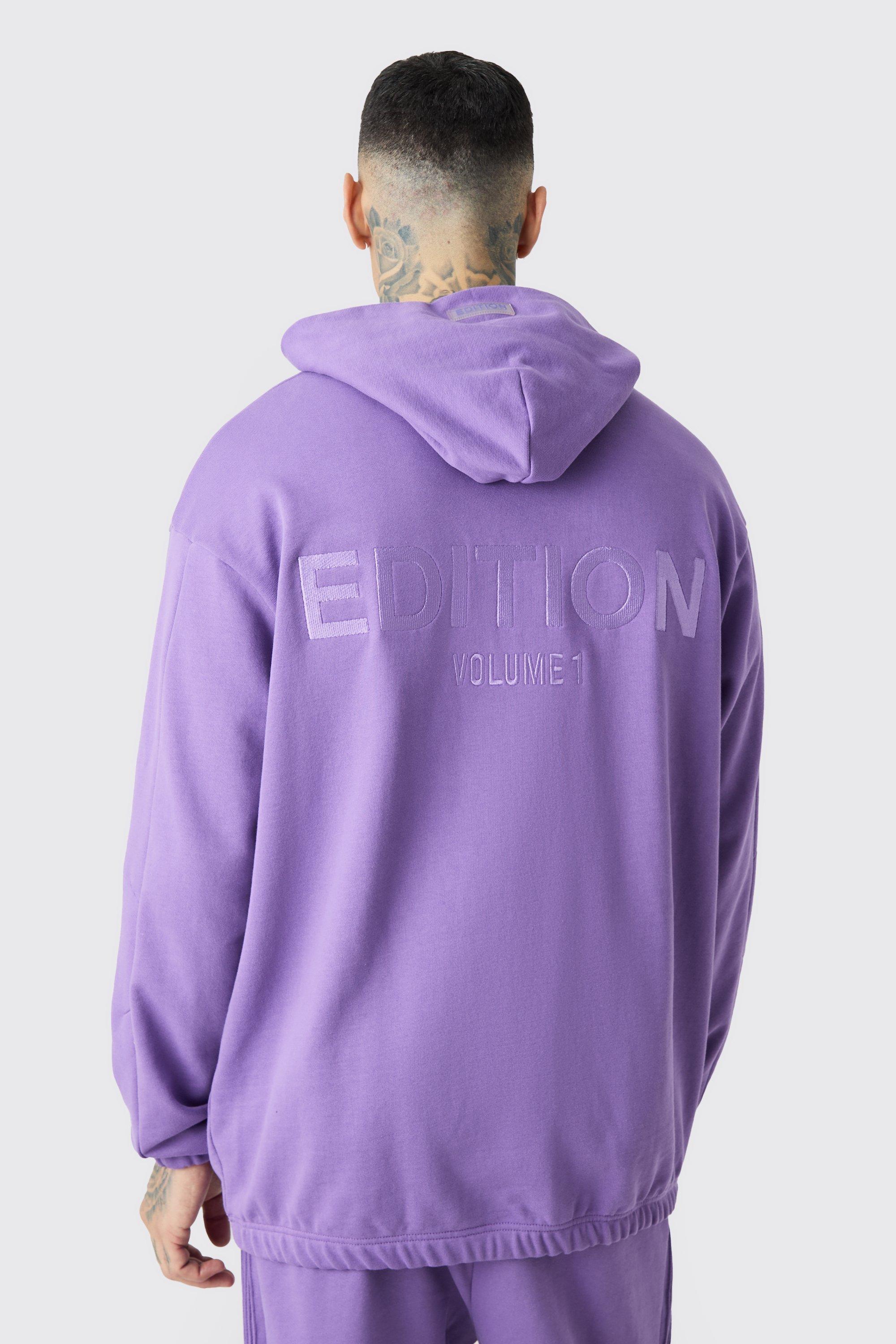 Boohooman best sale purple hoodie