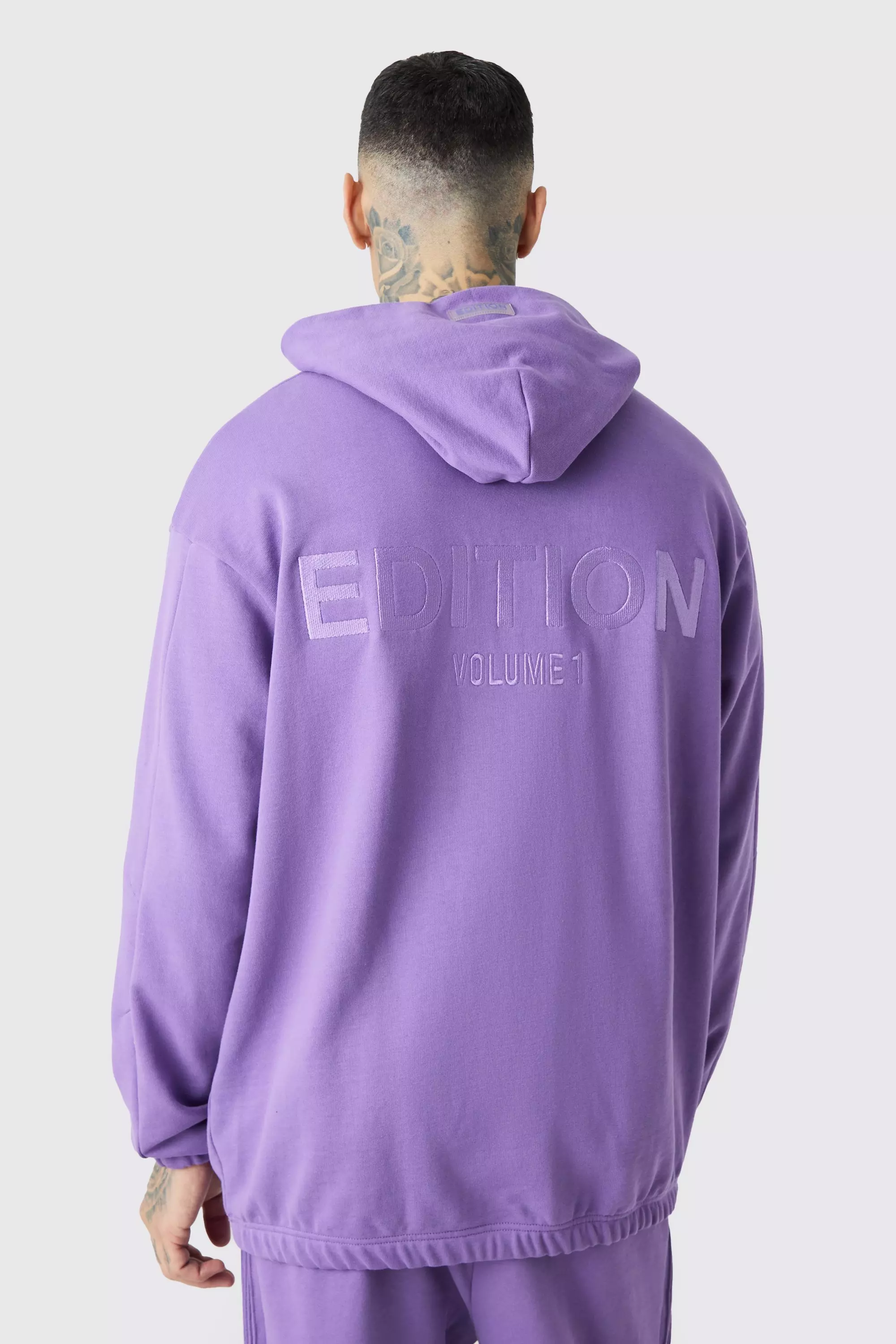 Tall EDITION Oversized Heavyweight Hoodie Purple