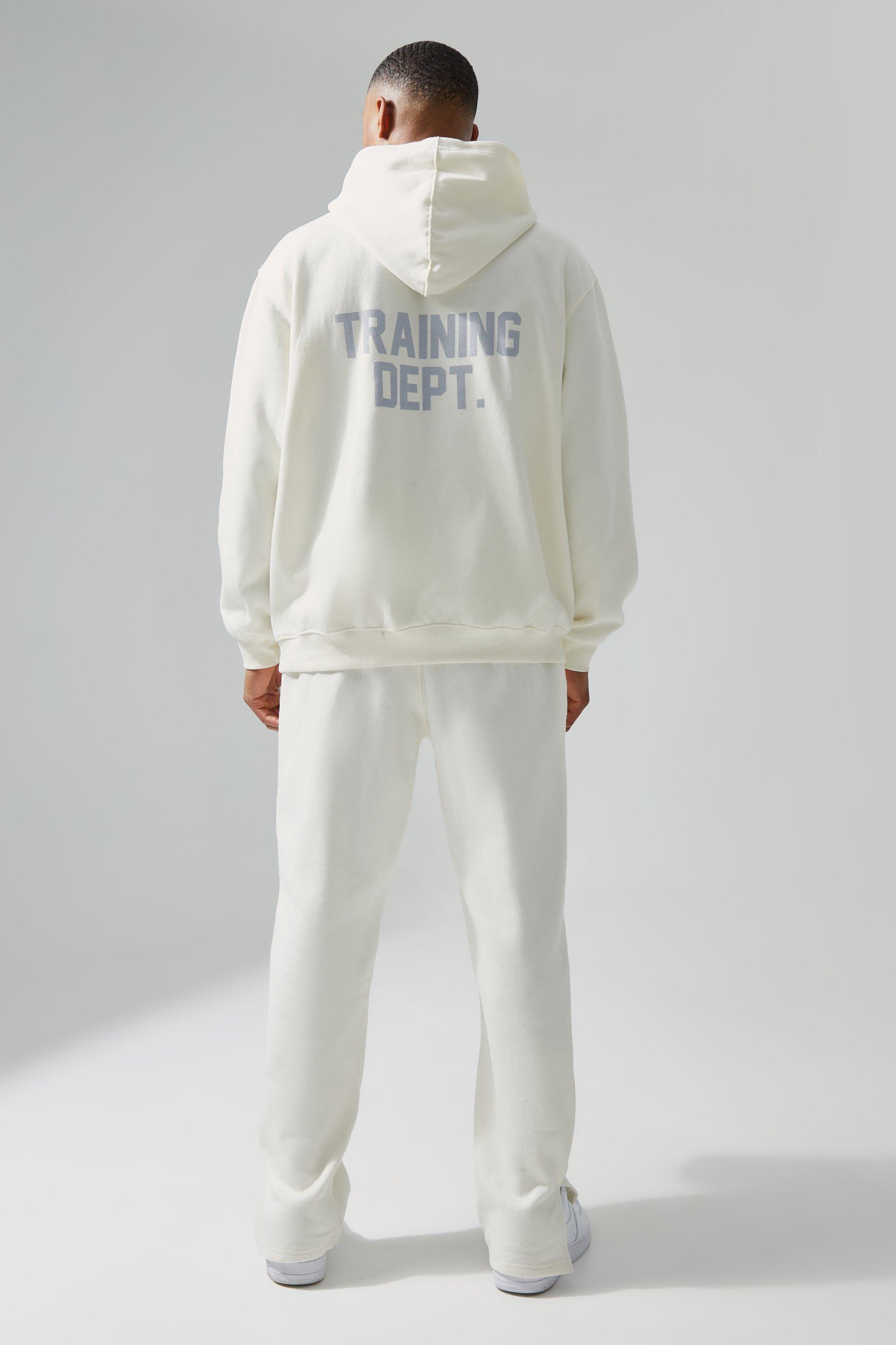 Boohooman hot sale white tracksuit