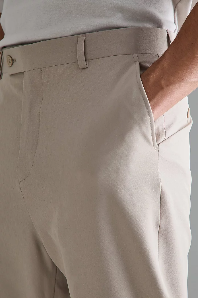 High Rise 4 Way Stretch Tapered Pants | boohooMAN USA High Rise 4 Way Stretch Tapered Pants | boohooMAN USA