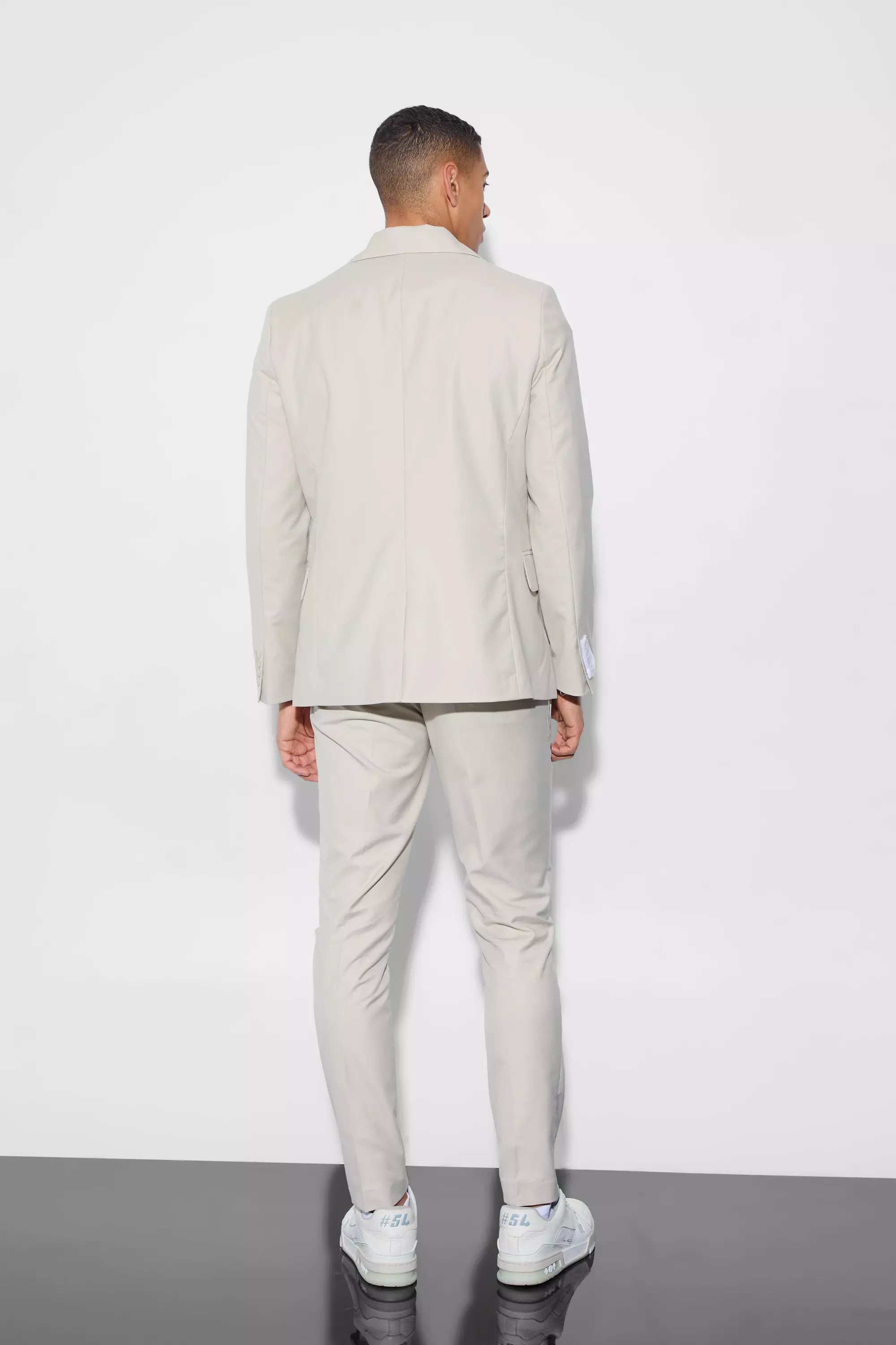 Stone Skinny Fit Zip Dart Suit Jacket alternative image