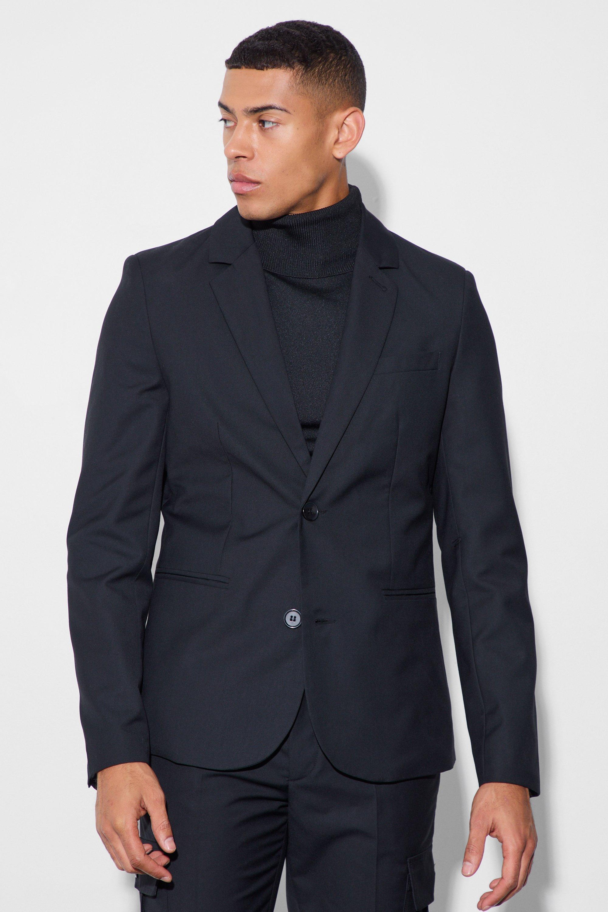 Black Slim Fit Suit Jacket