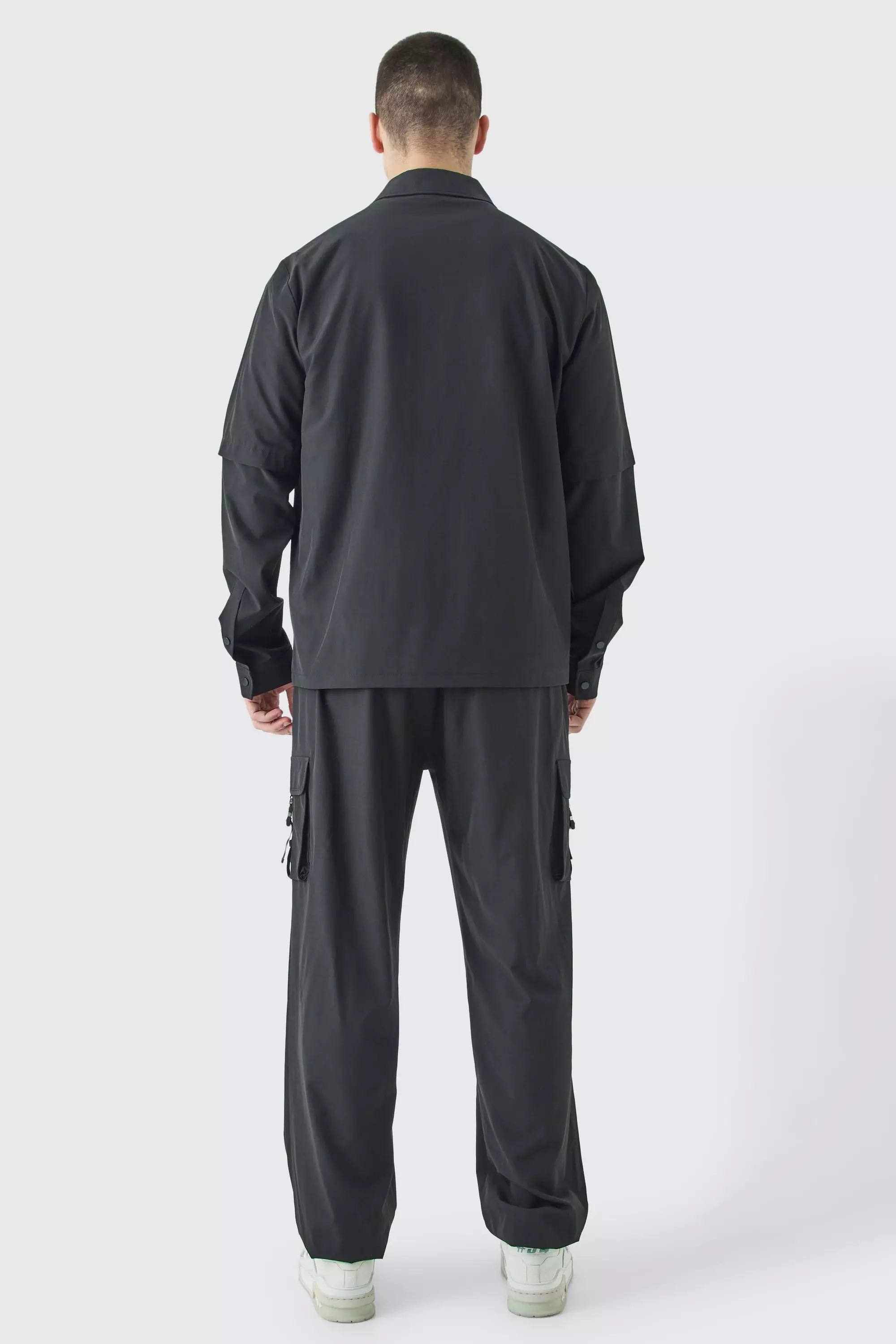 Tall - Veste Harrington technique, Black autre image