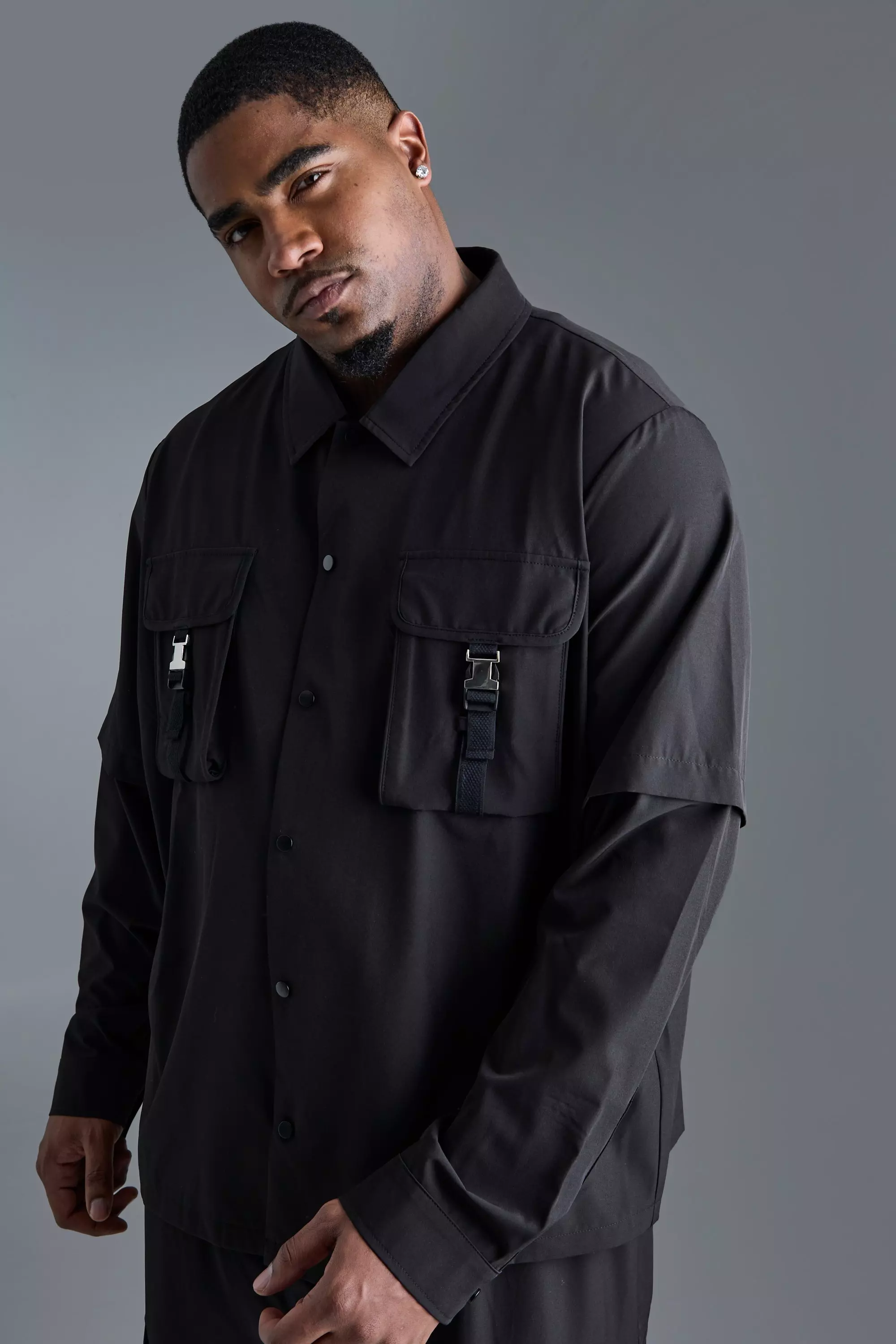 Boohooman utility jacket store