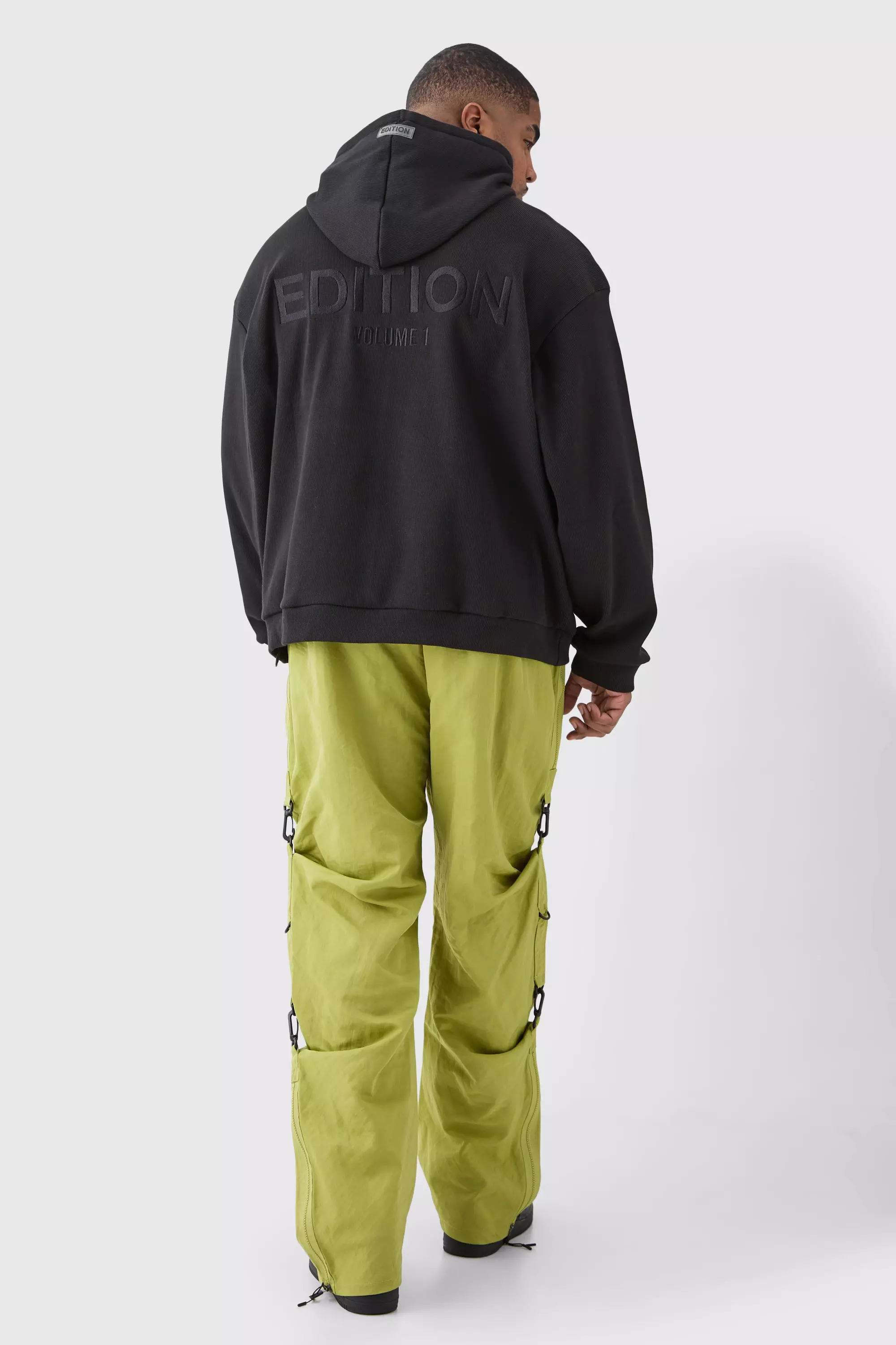 Sage Plus Elasticated Waistband Relaxed Nylon Trouser alternative image