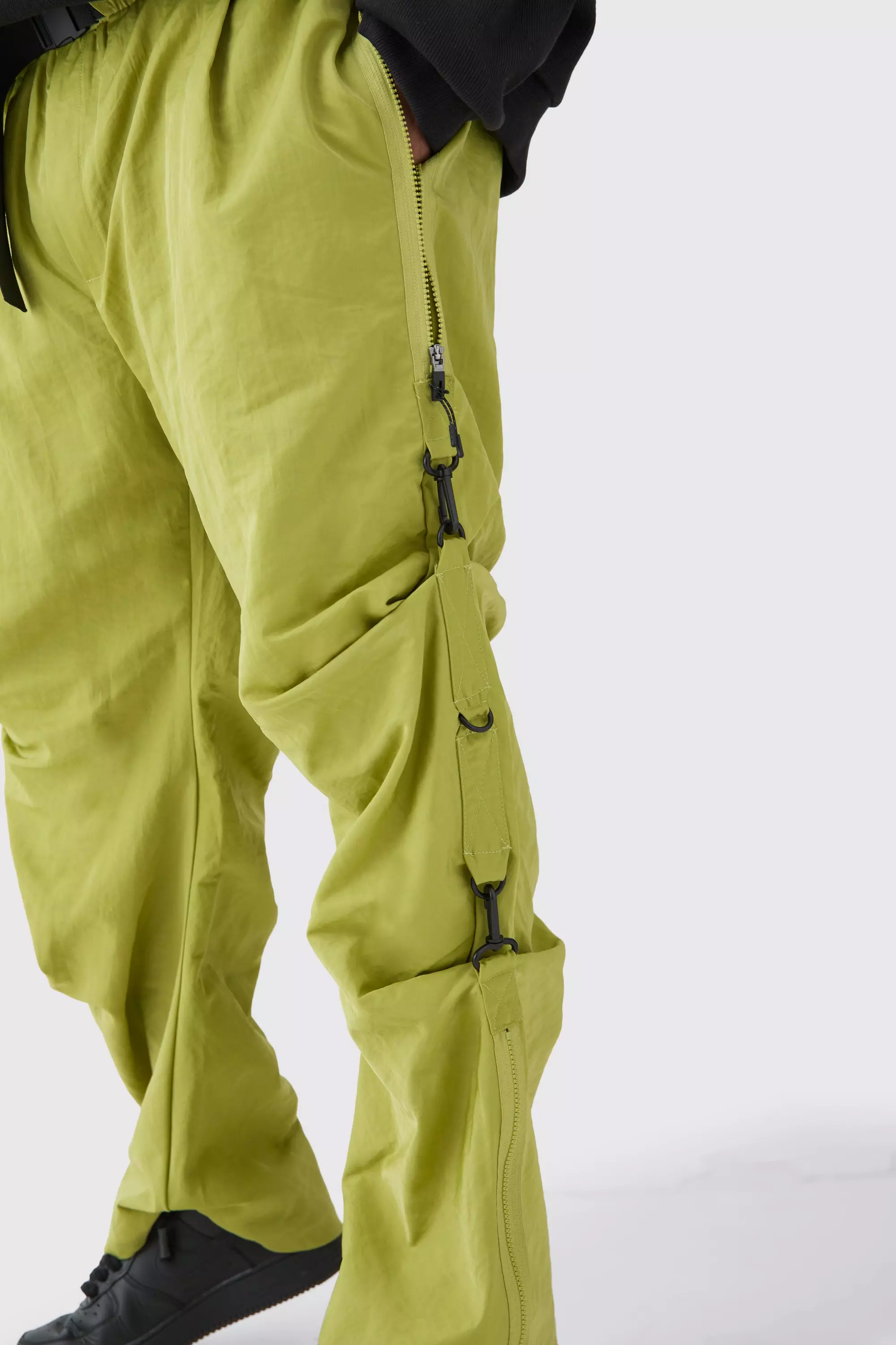 Sage Plus Elasticated Waistband Relaxed Nylon Trouser alternative image