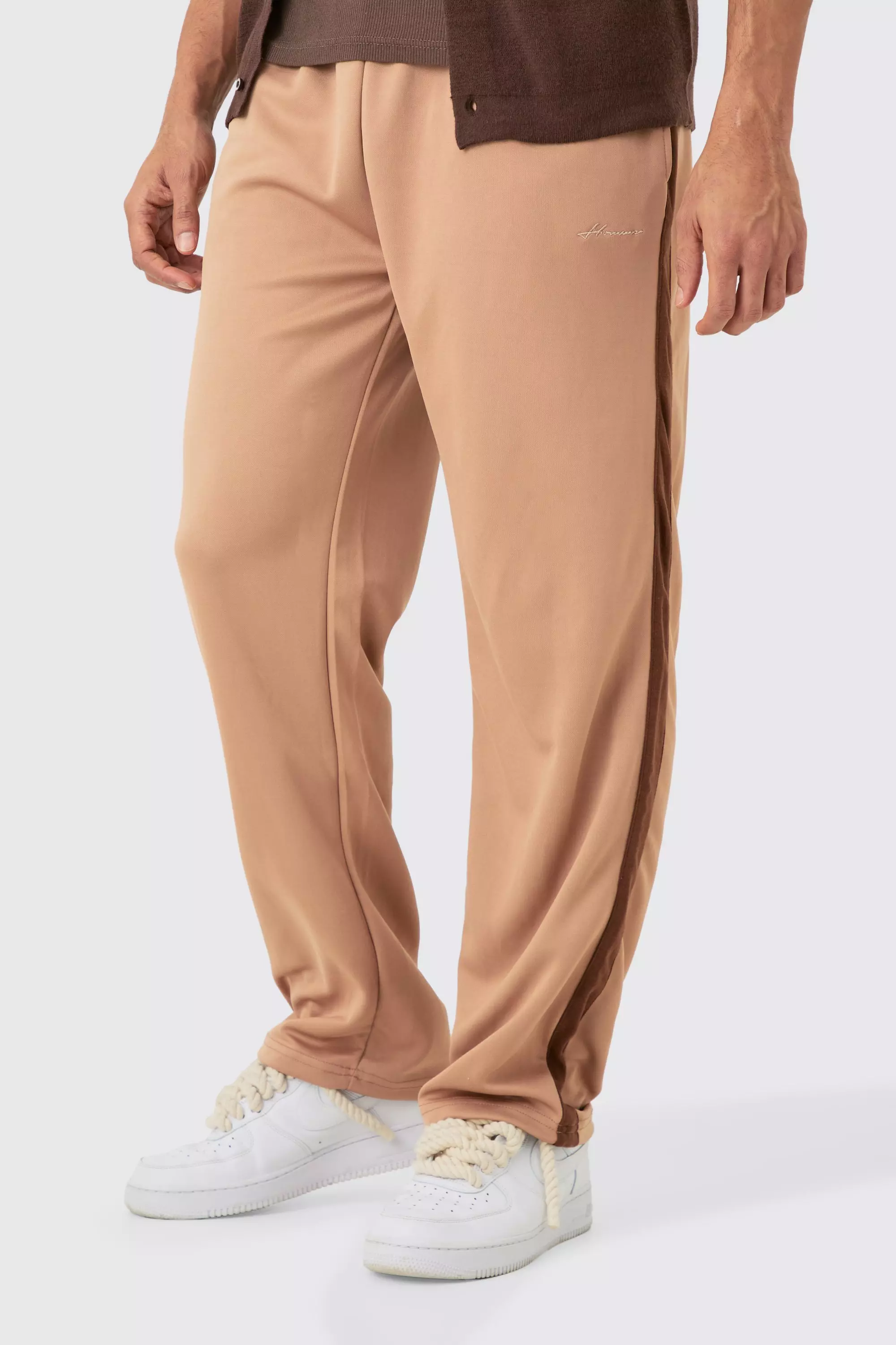 Regular Fit Sweatpants - Brown - Men