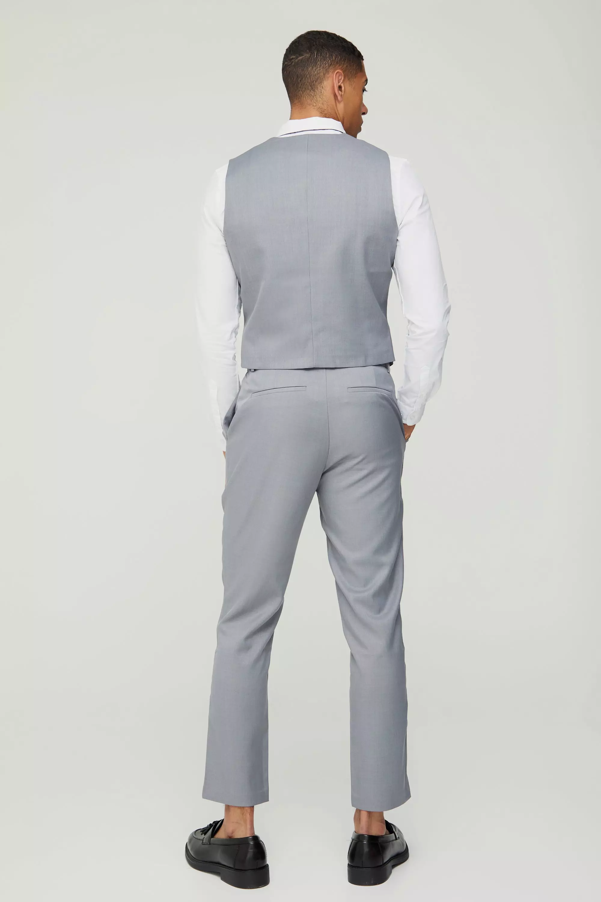 Gilet Con Trama In Rilievo, Grey immagine alternativa