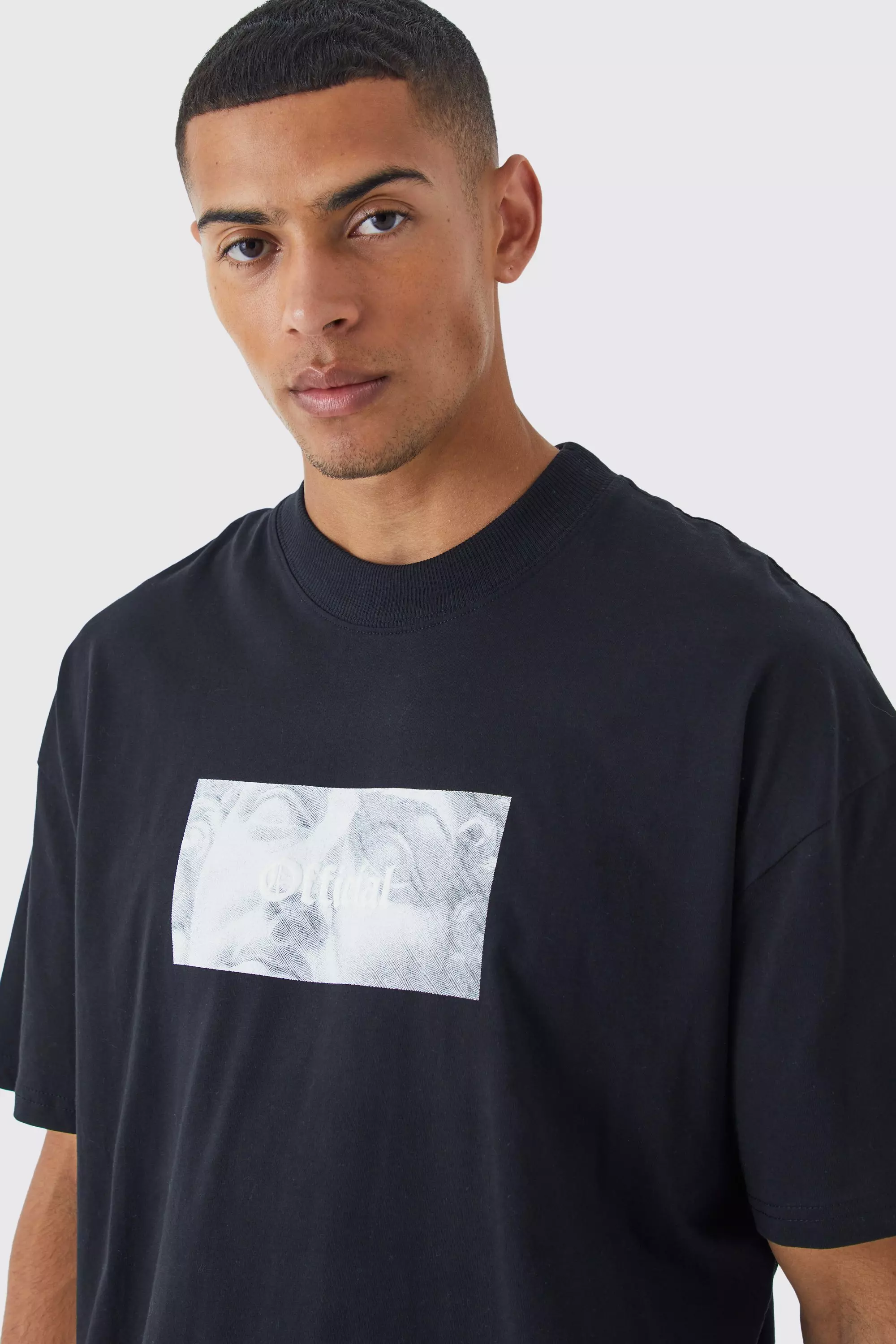 Oversized Official Graphic T-shirt Black